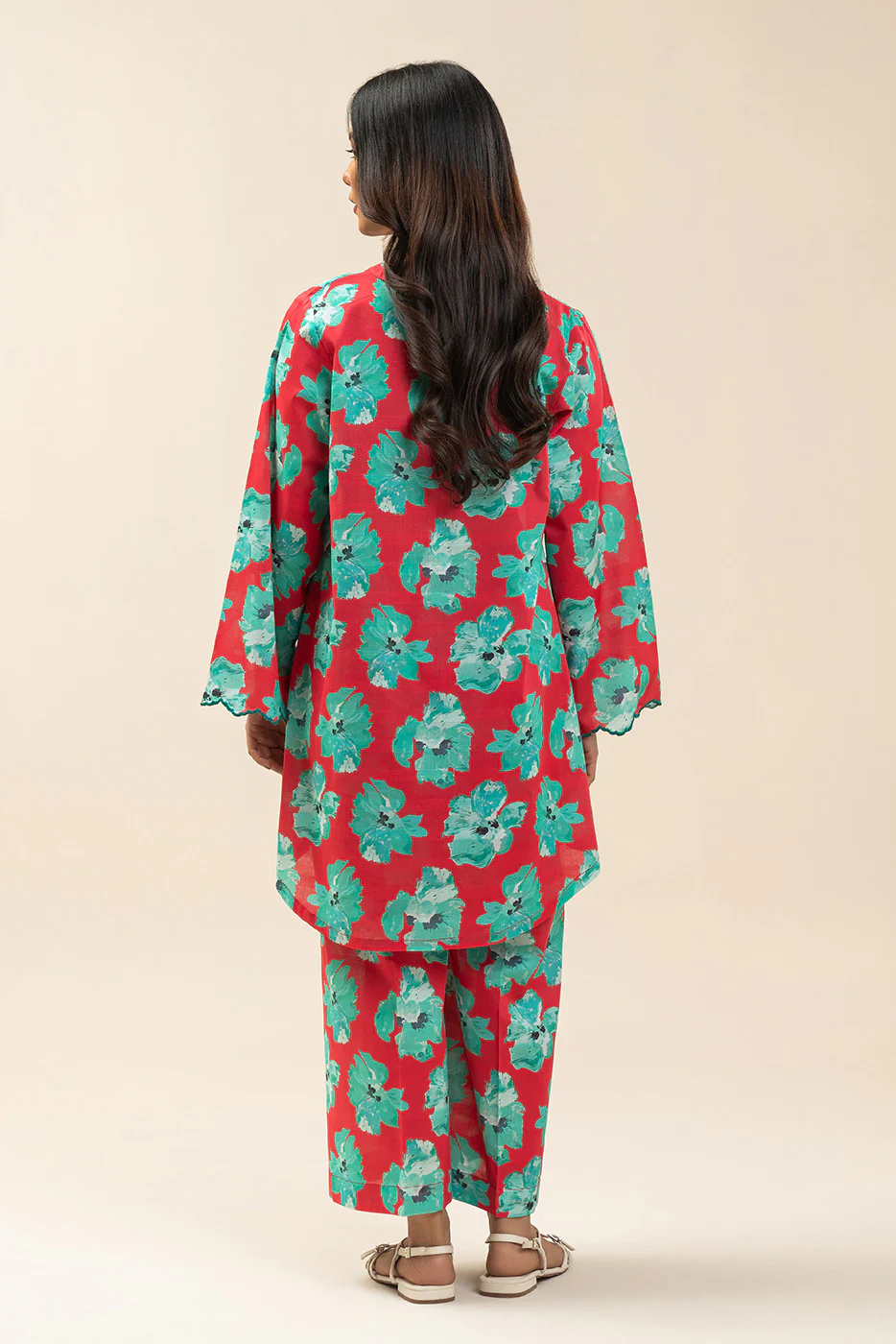 2 PIECE PRINTED DORIA LAWN SUIT (PRET) - Image 4