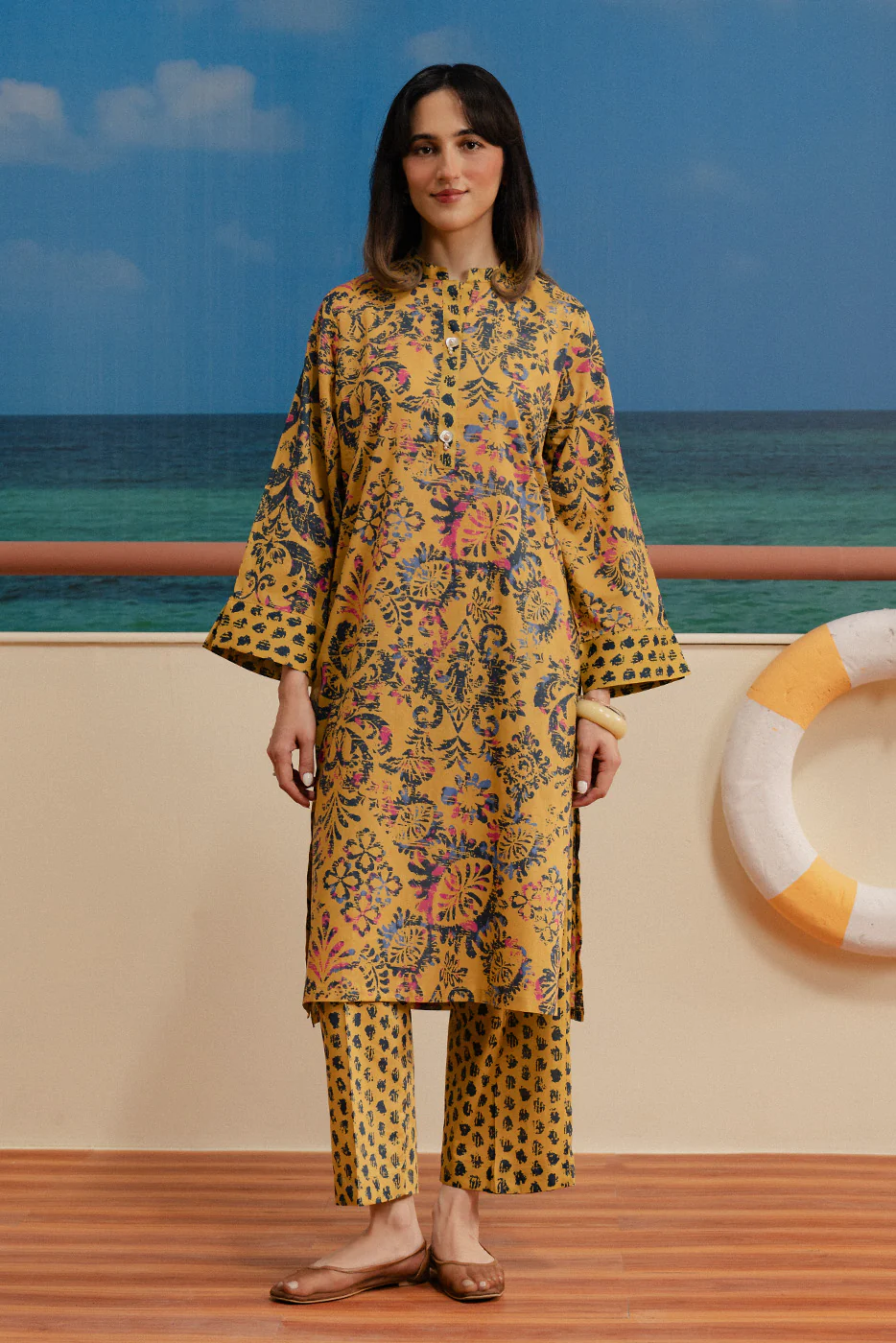 2 PIECE PRINTED LAWN SUIT (PRET) - Image 3