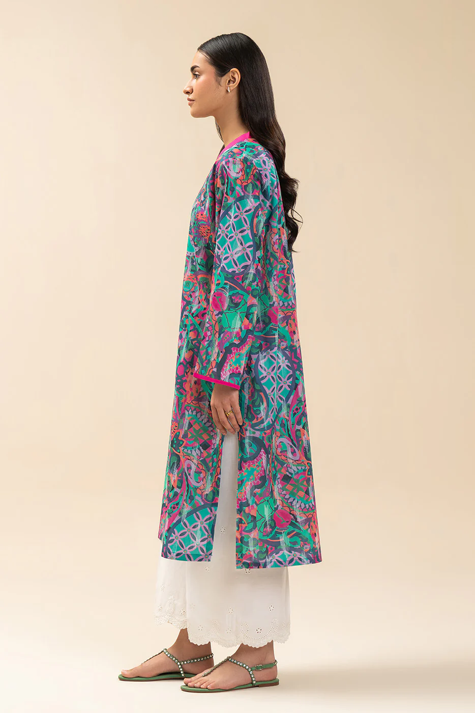 PRINTED LAWN SHIRT (PRET) - Image 3