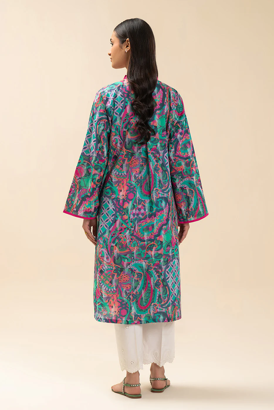 PRINTED LAWN SHIRT (PRET) - Image 4