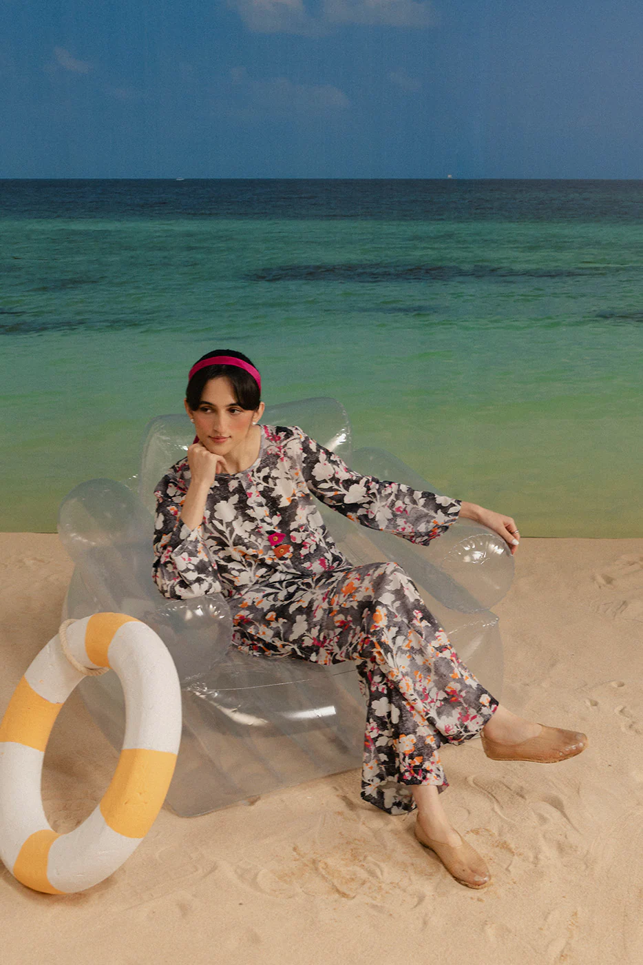2 PIECE PRINTED LAWN SUIT (PRET) - Image 2
