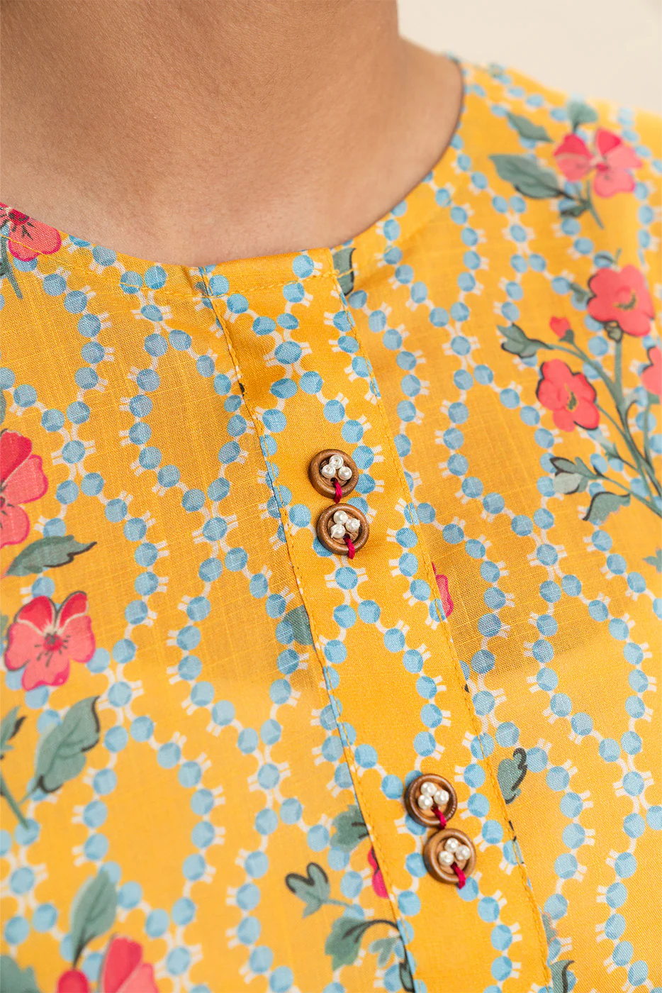 2 PIECE PRINTED WAY SLUB SUIT (PRET) - Image 5
