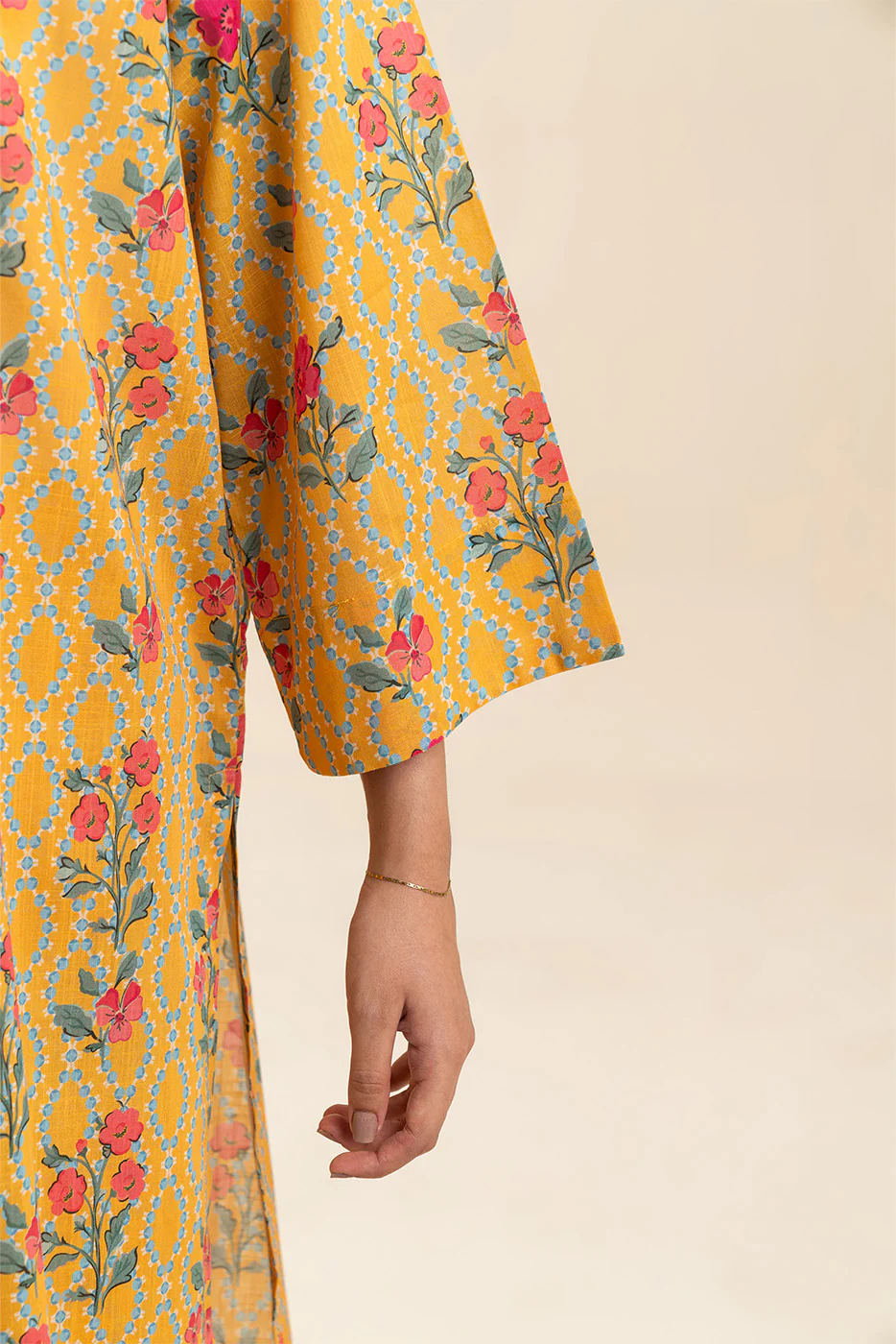 PRINTED  TWO WAY SLUB SHIRT (PRET) - Image 5