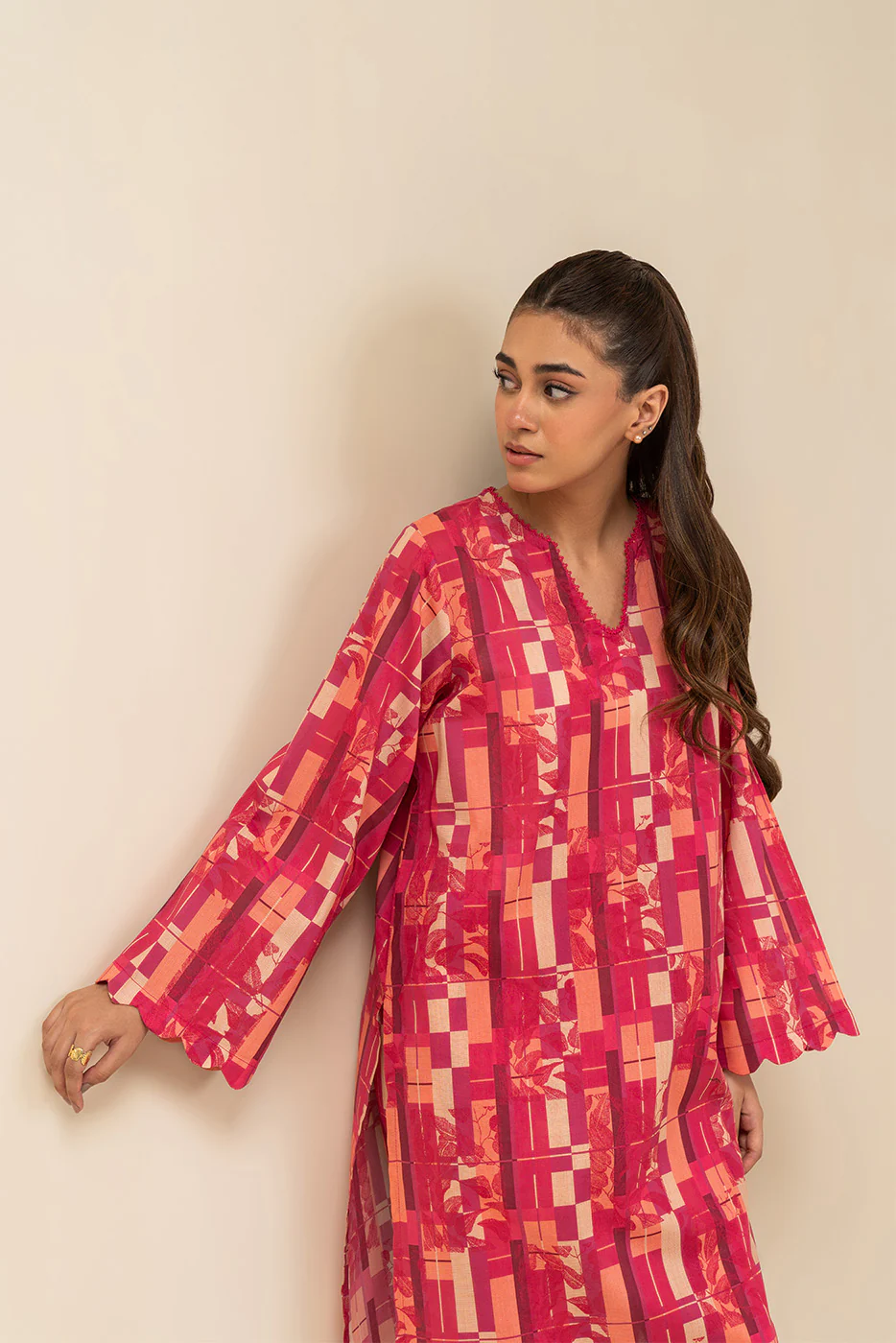 2 PIECE PRINTED LAWN SUIT (PRET)