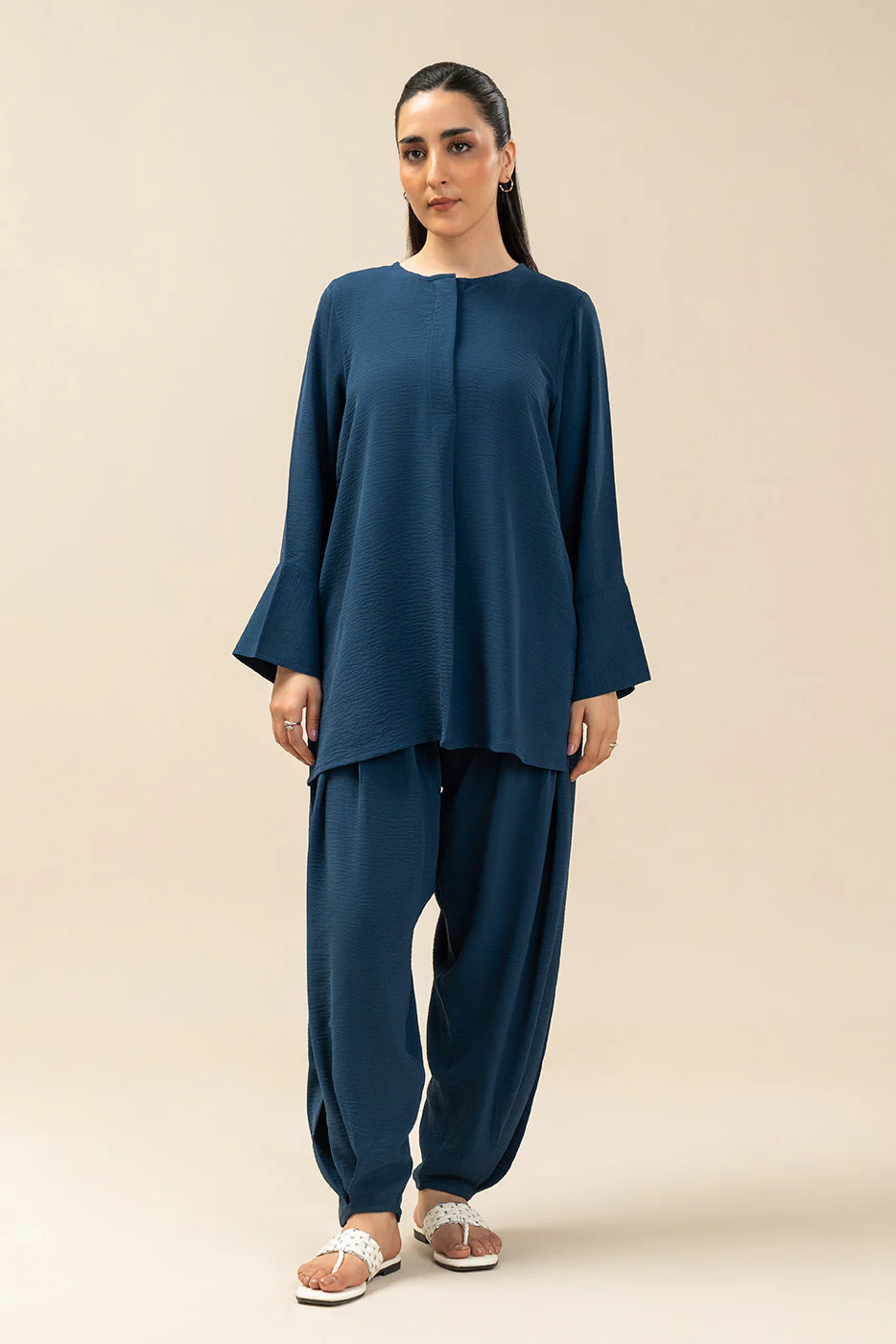 BASIC YARN DYED CO-ORD SET (FLOW) - Image 2