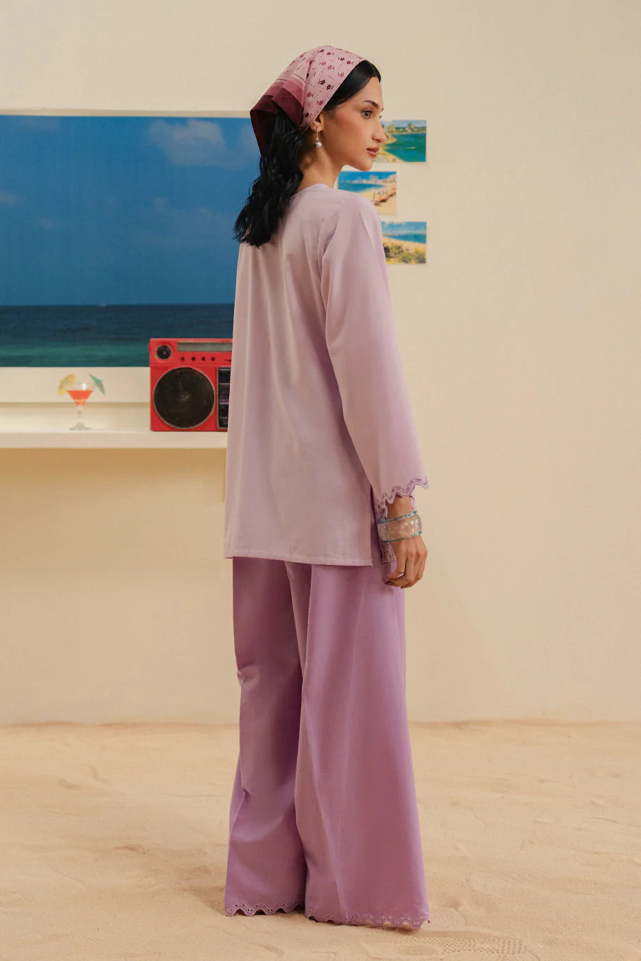 2 PIECE EMBROIDERED SUIT (FLOW) - Image 5
