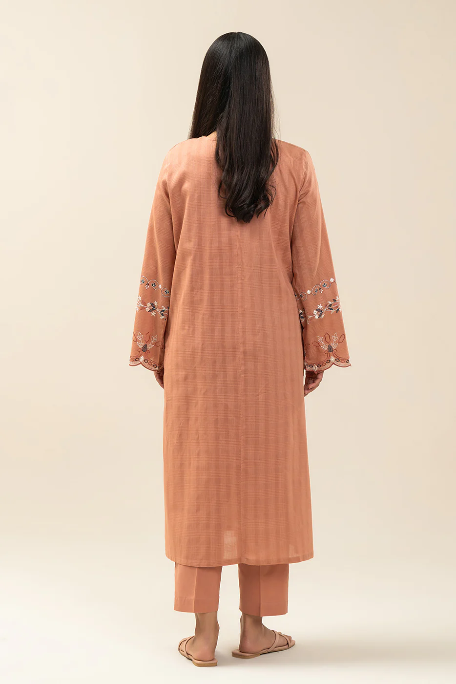 2 PIECE EMBROIDERED DORIA SUIT (PRET) - Image 4