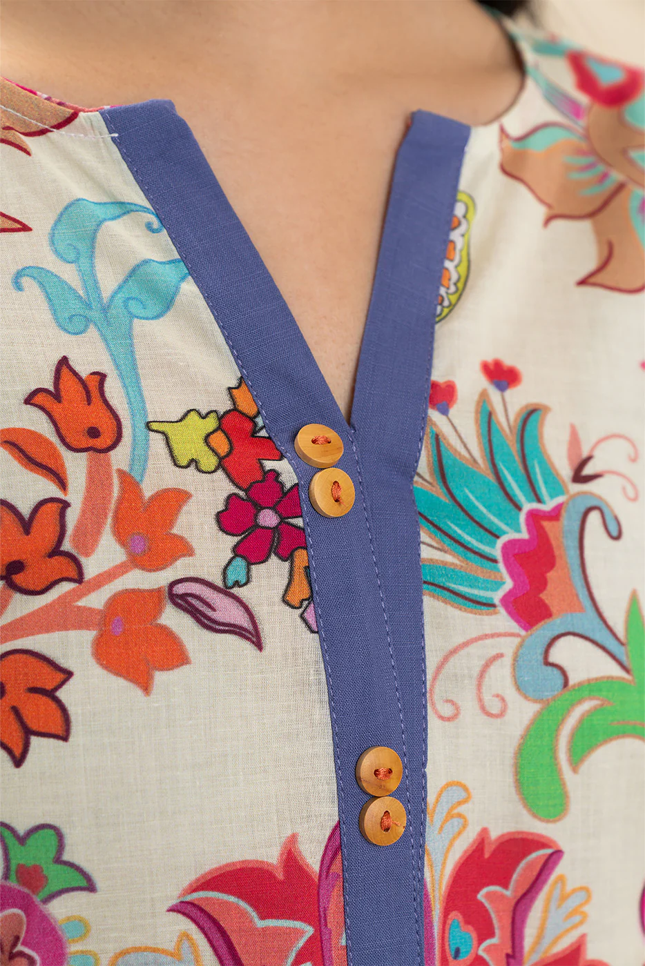 2 PIECE PRINTED LAWN SUIT (PRET) - Image 5