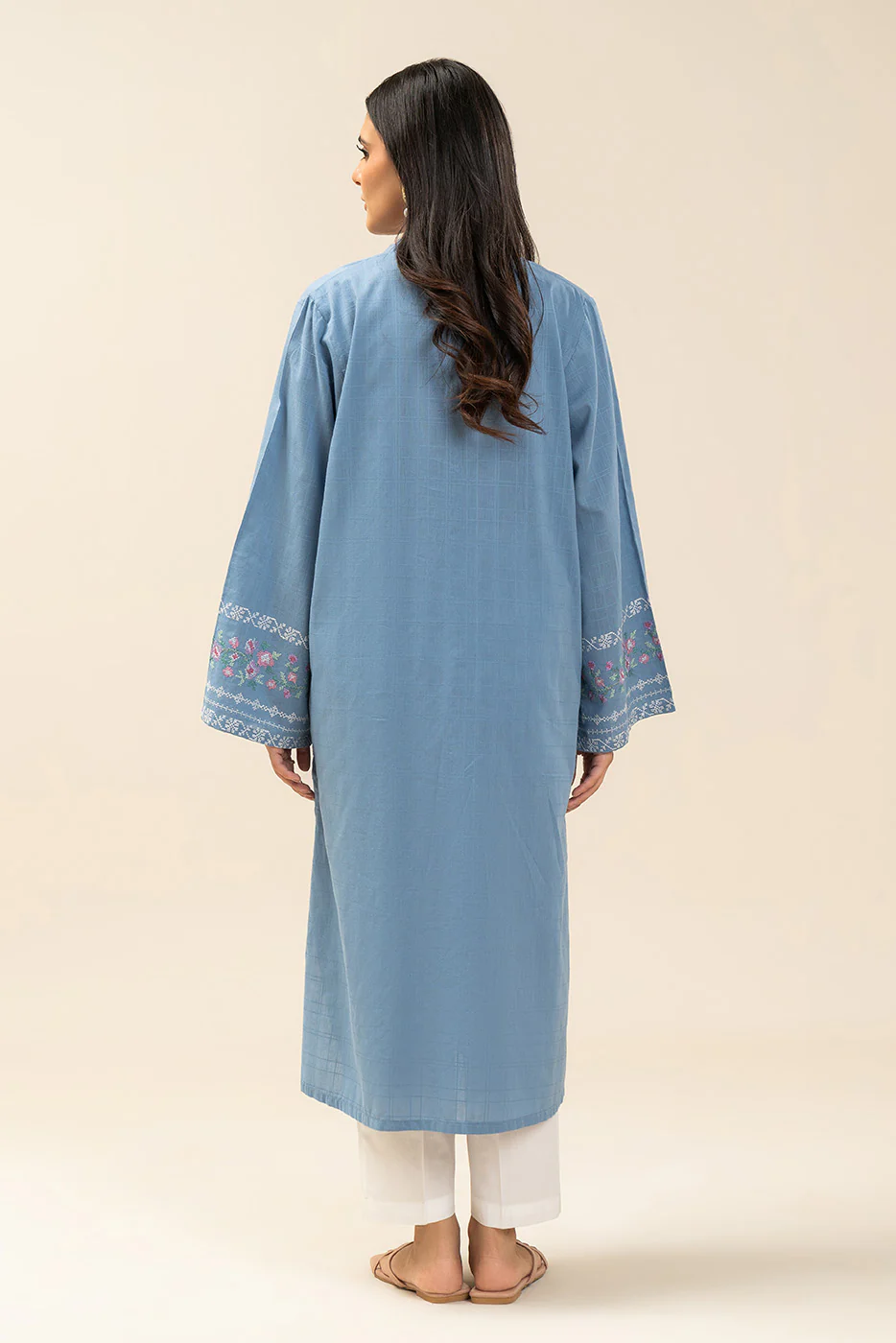 EMBROIDERED DORIA SHIRT (PRET) - Image 4