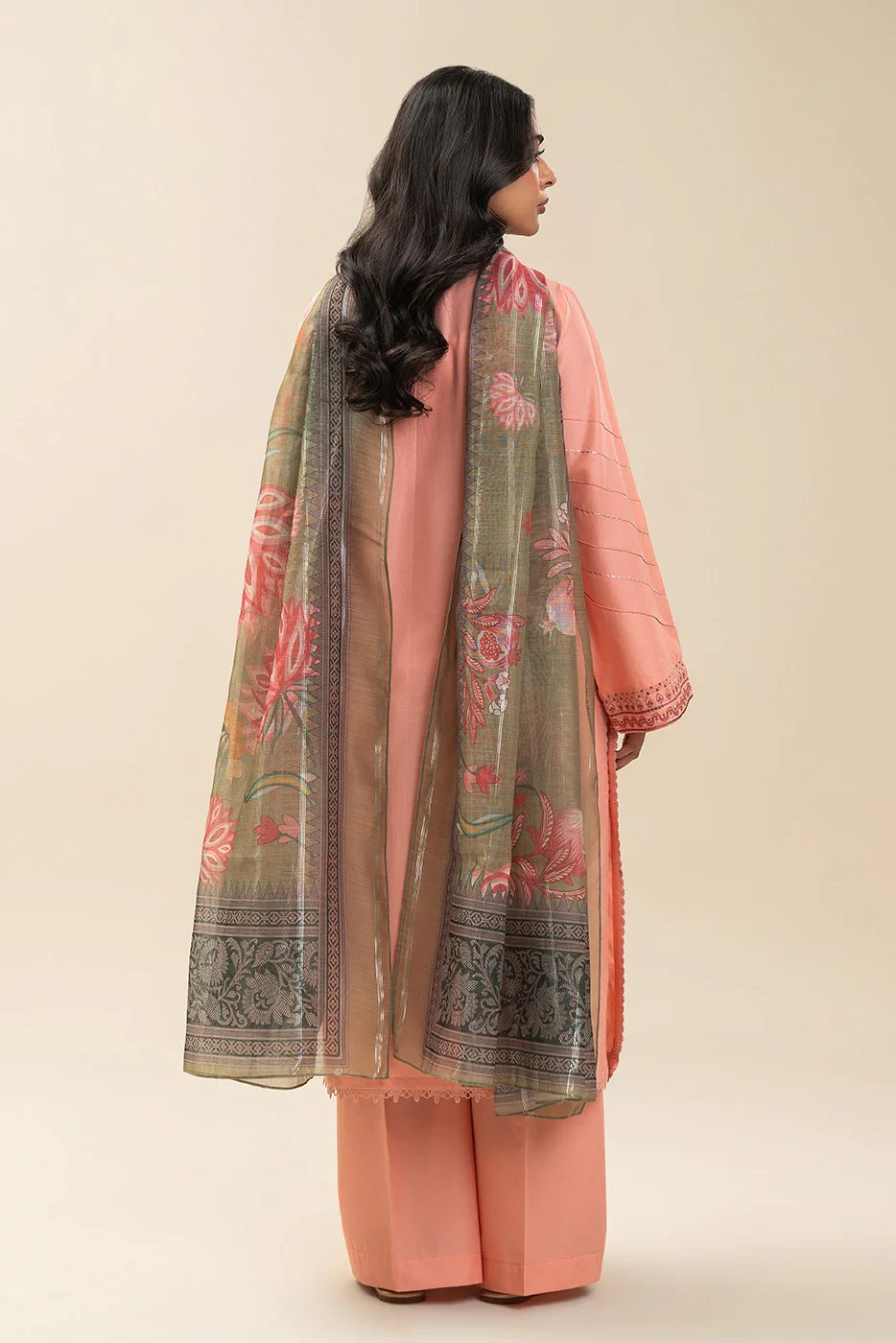 3 PIECE EMBROIDERED LAWN SUIT-ROYAL FANTASIA (UNSTITCHED) - Image 4