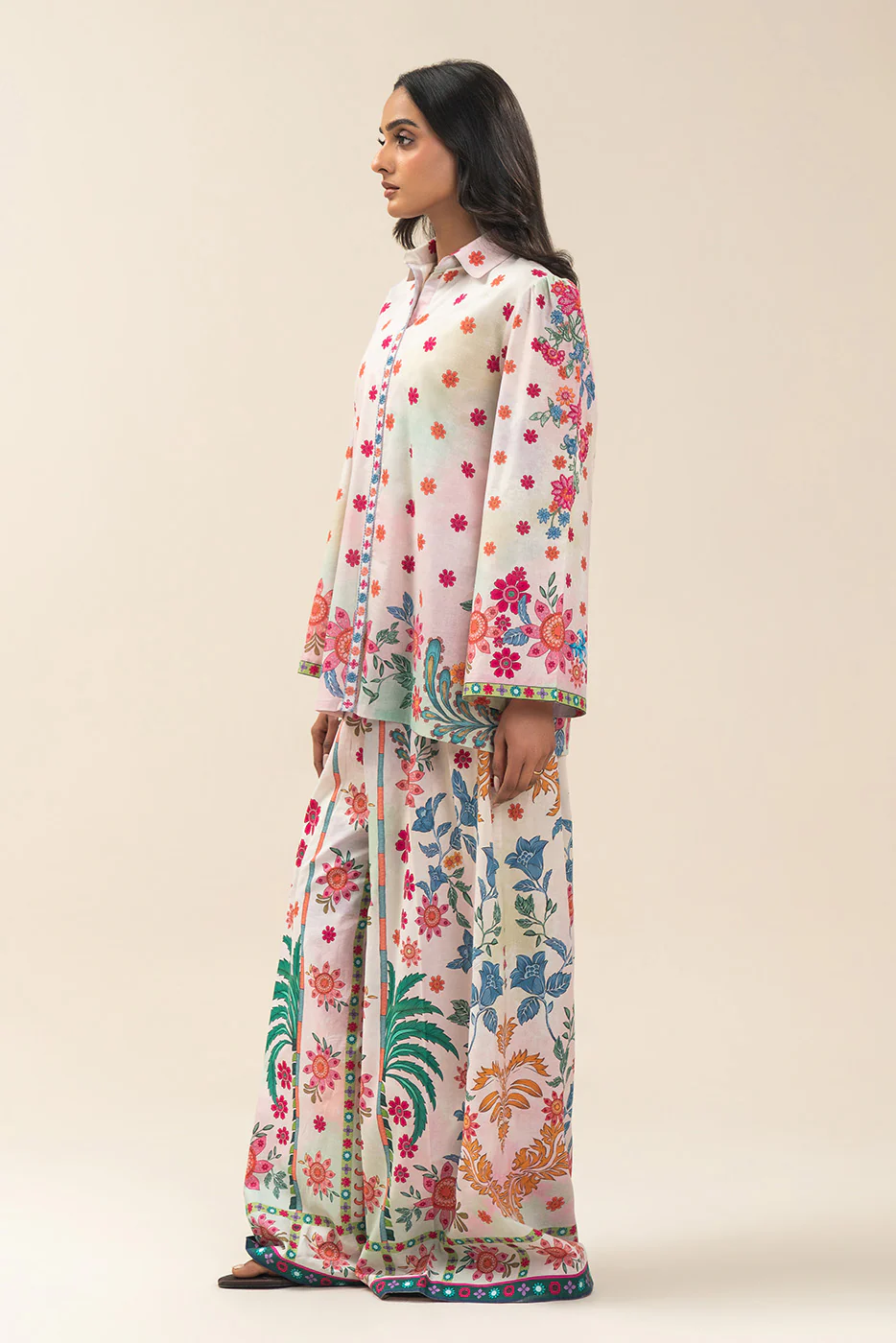 2 PIECE EMBROIDERED LAWN SUIT-PETAL POETRY (UNSTITCHED) - Image 4
