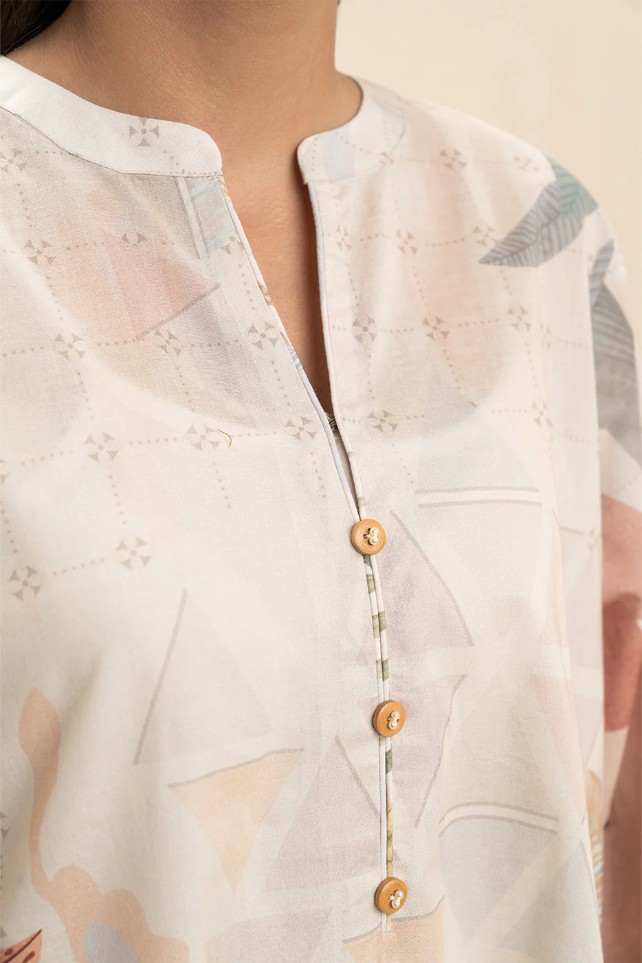 3 PIECE PRINTED LAWN SUIT-MUTED HARMONY (UNSTITCHED) - Image 5