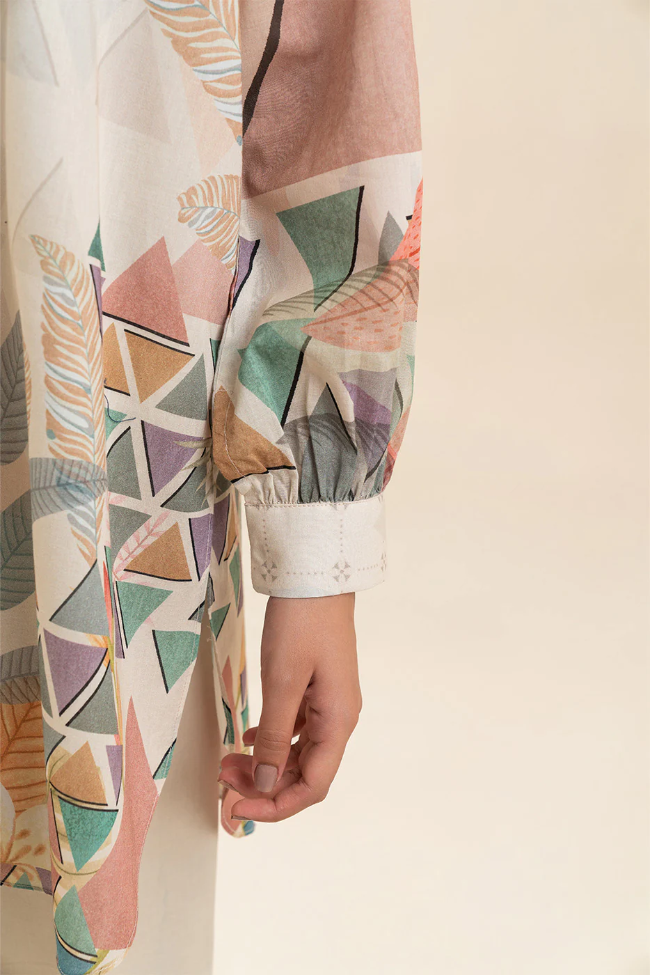 3 PIECE PRINTED LAWN SUIT-MUTED HARMONY (UNSTITCHED) - Image 6