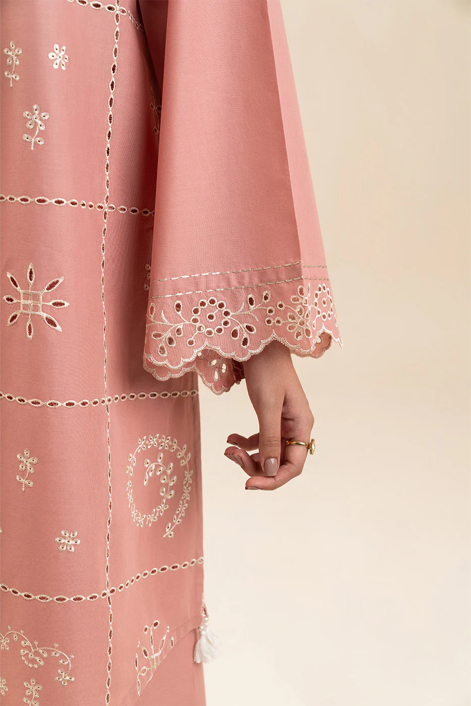 2 PIECE EMBROIDERED LAWN SUIT-MEADOW MIST (UNSTITCHED) - Image 6
