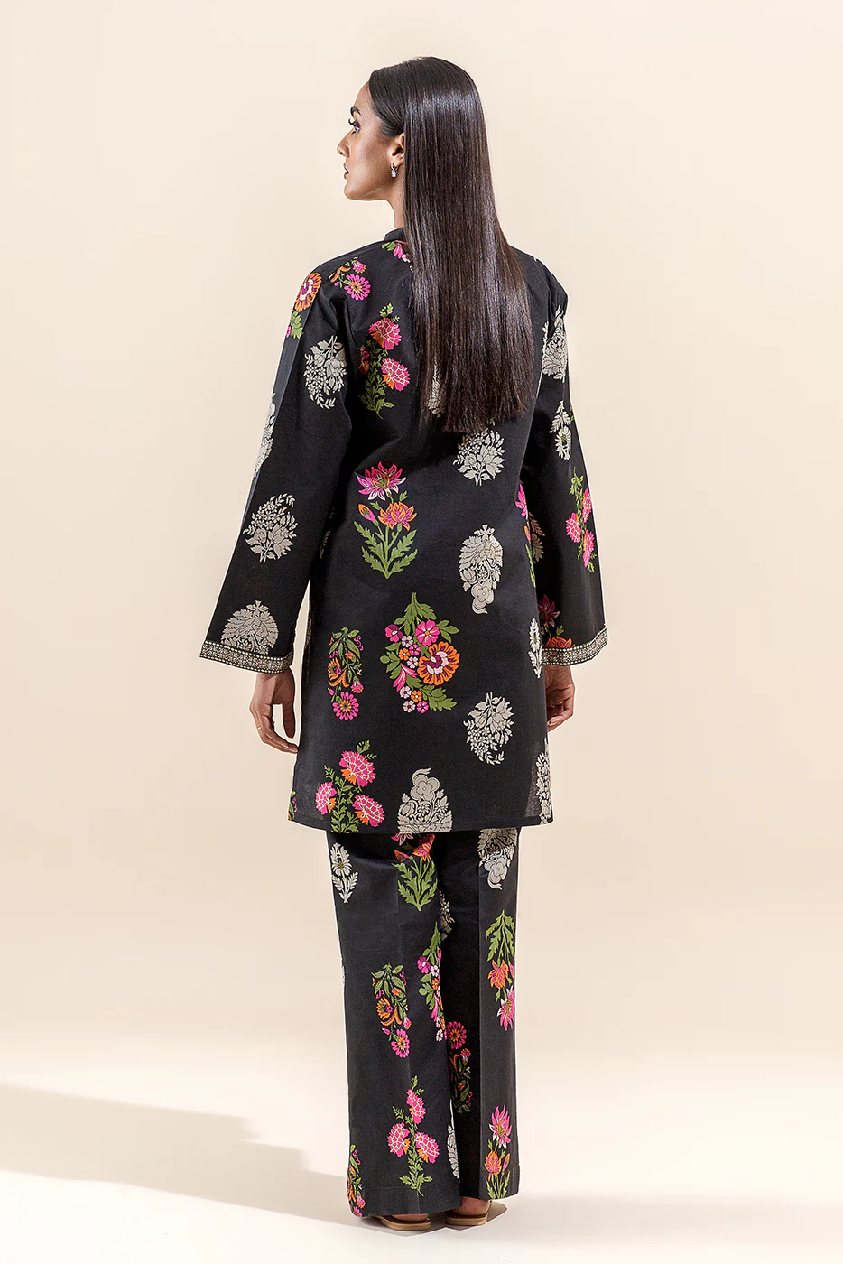 2 PIECE PRINTED LAWN SUIT-MIDNIGHT BLOSSOM (UNSTITCHED) - Image 5