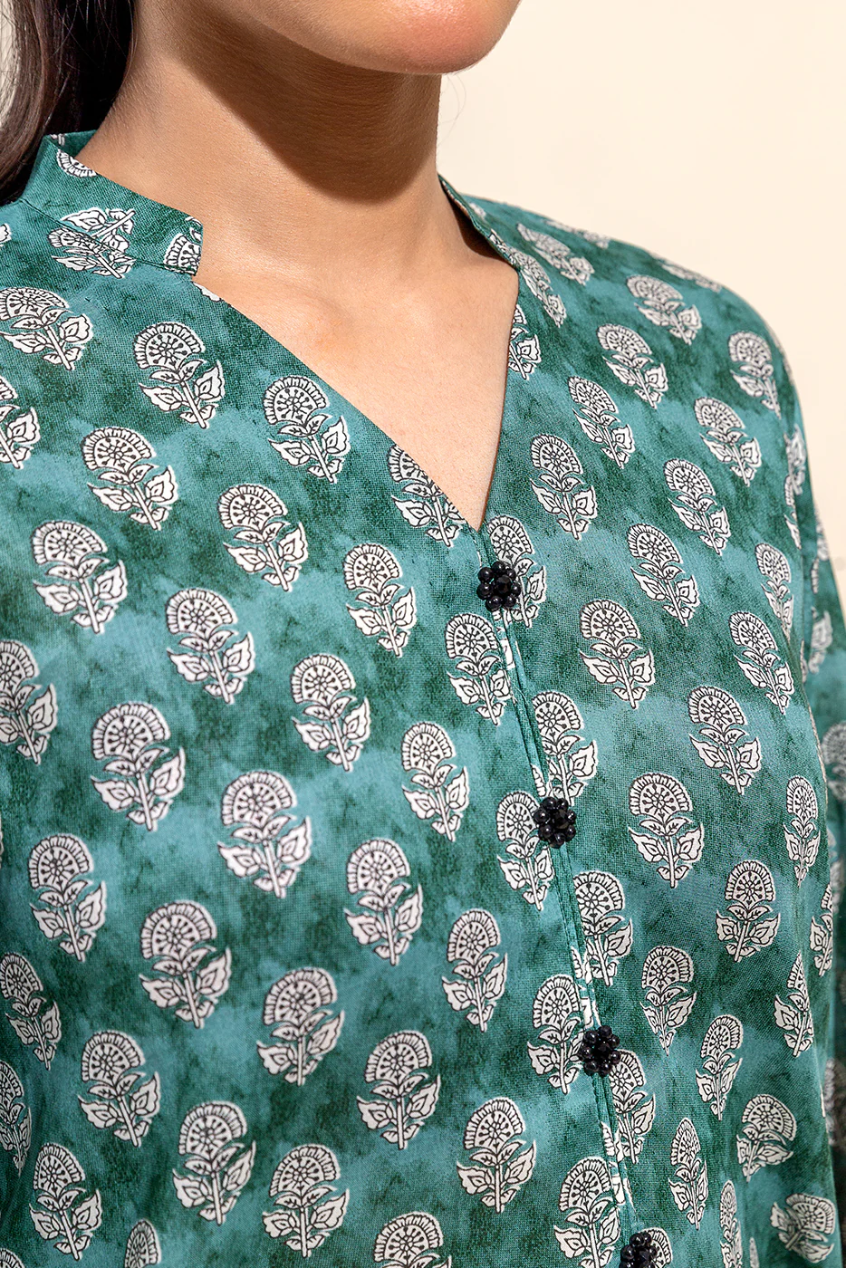 2 PIECE PRINTED LAWN SUIT-ETHNIC CHARM (UNSTITCHED) - Image 3