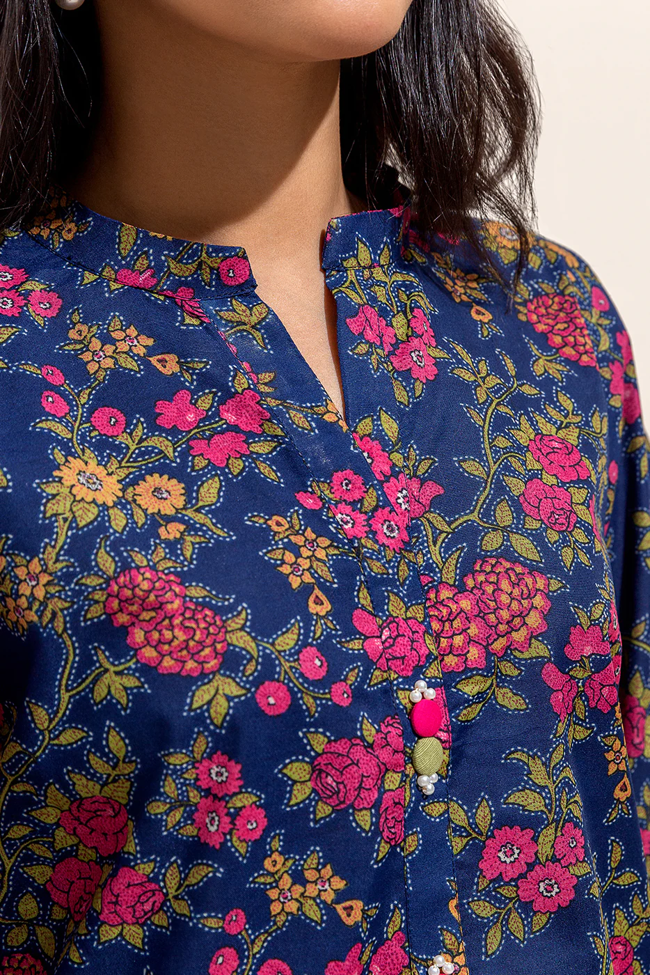 3 PIECE PRINTED LAWN SUIT-FLORET BLOOM (UNSTITCHED) - Image 4