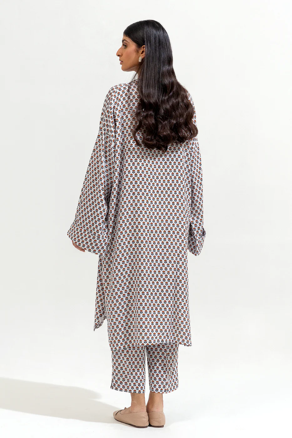 2 PIECE PRINTED VISCOSE SUIT (PRET) - Image 3