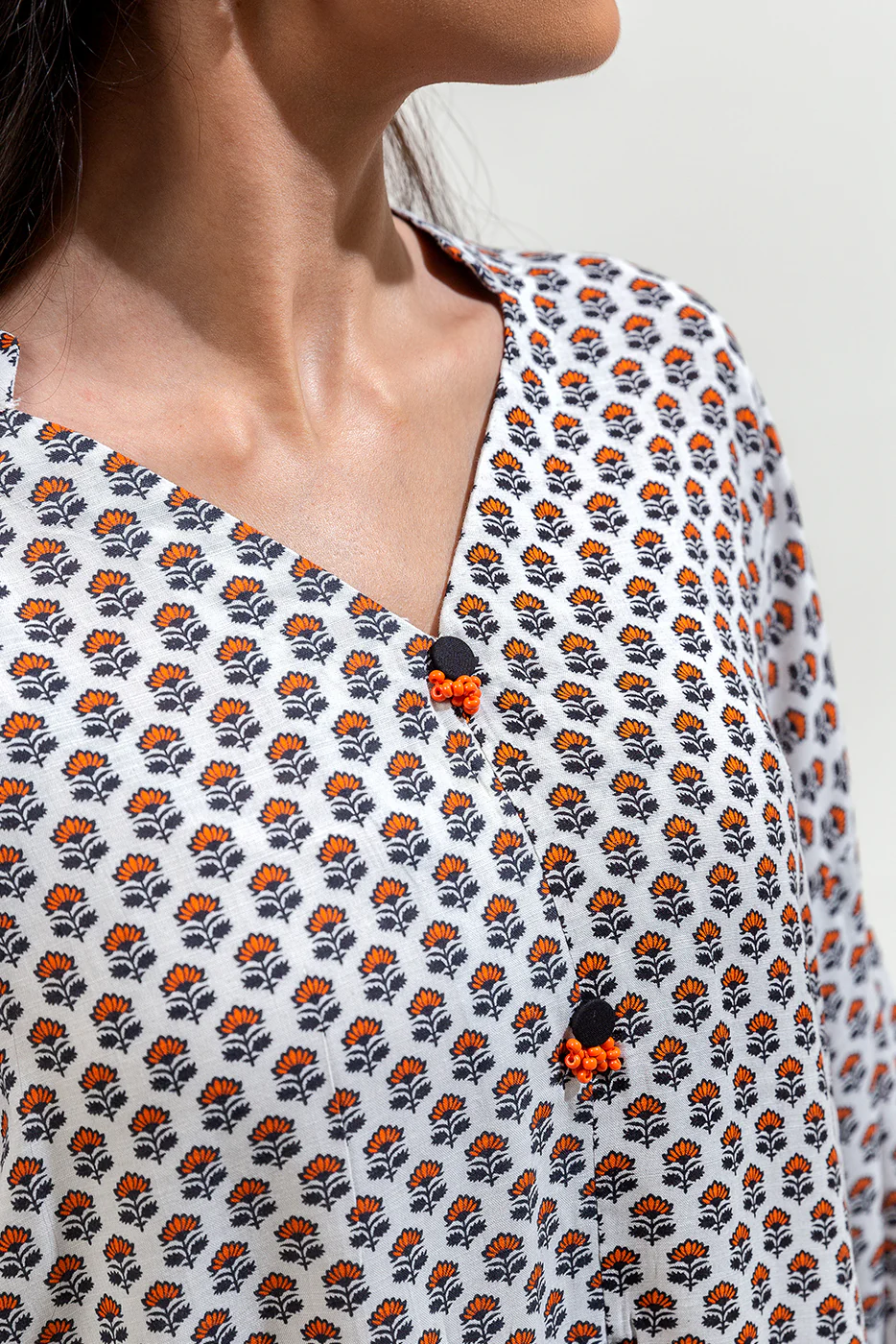 2 PIECE PRINTED VISCOSE SUIT (PRET) - Image 4