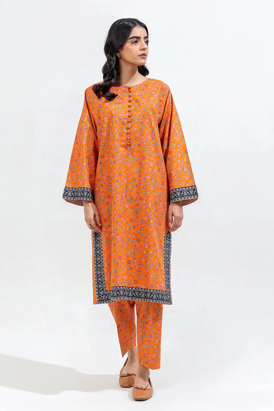 PRINTED CAMBRIC SHIRT (PRET) - Image 2