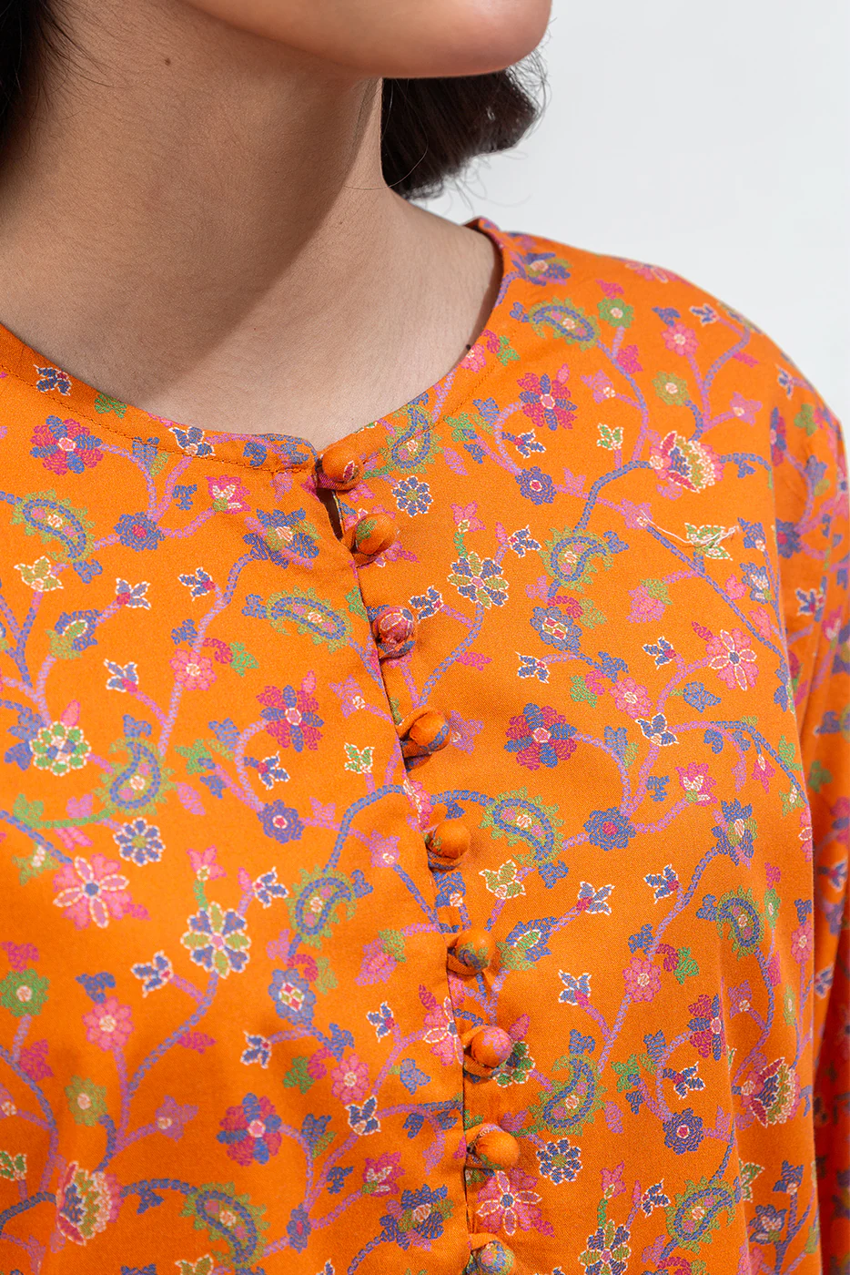 PRINTED CAMBRIC SHIRT (PRET) - Image 5