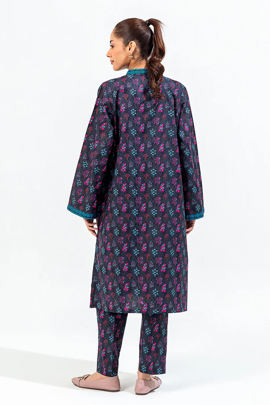 PRINTED CAMBRIC SHIRT (PRET) - Image 3