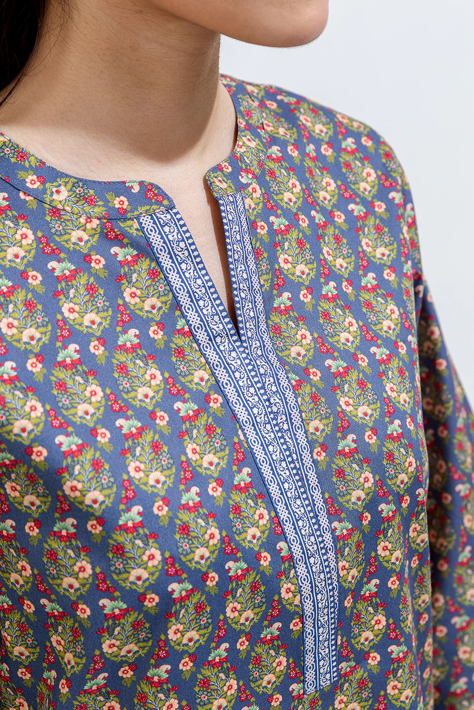 PRINTED CAMBRIC SHIRT (PRET) - Image 4