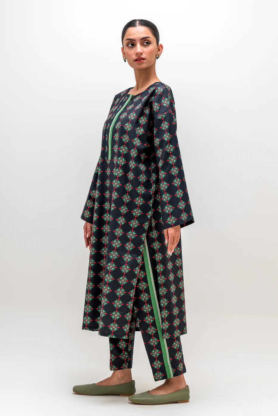 PRINTED CAMBRIC SHIRT (PRET) - Image 3