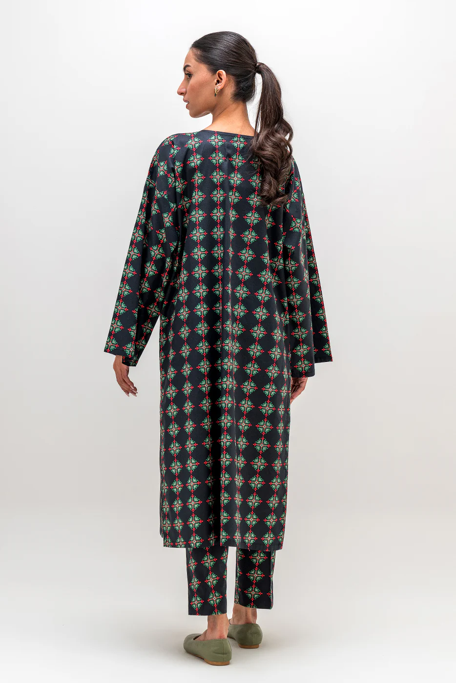 PRINTED CAMBRIC SHIRT (PRET) - Image 4