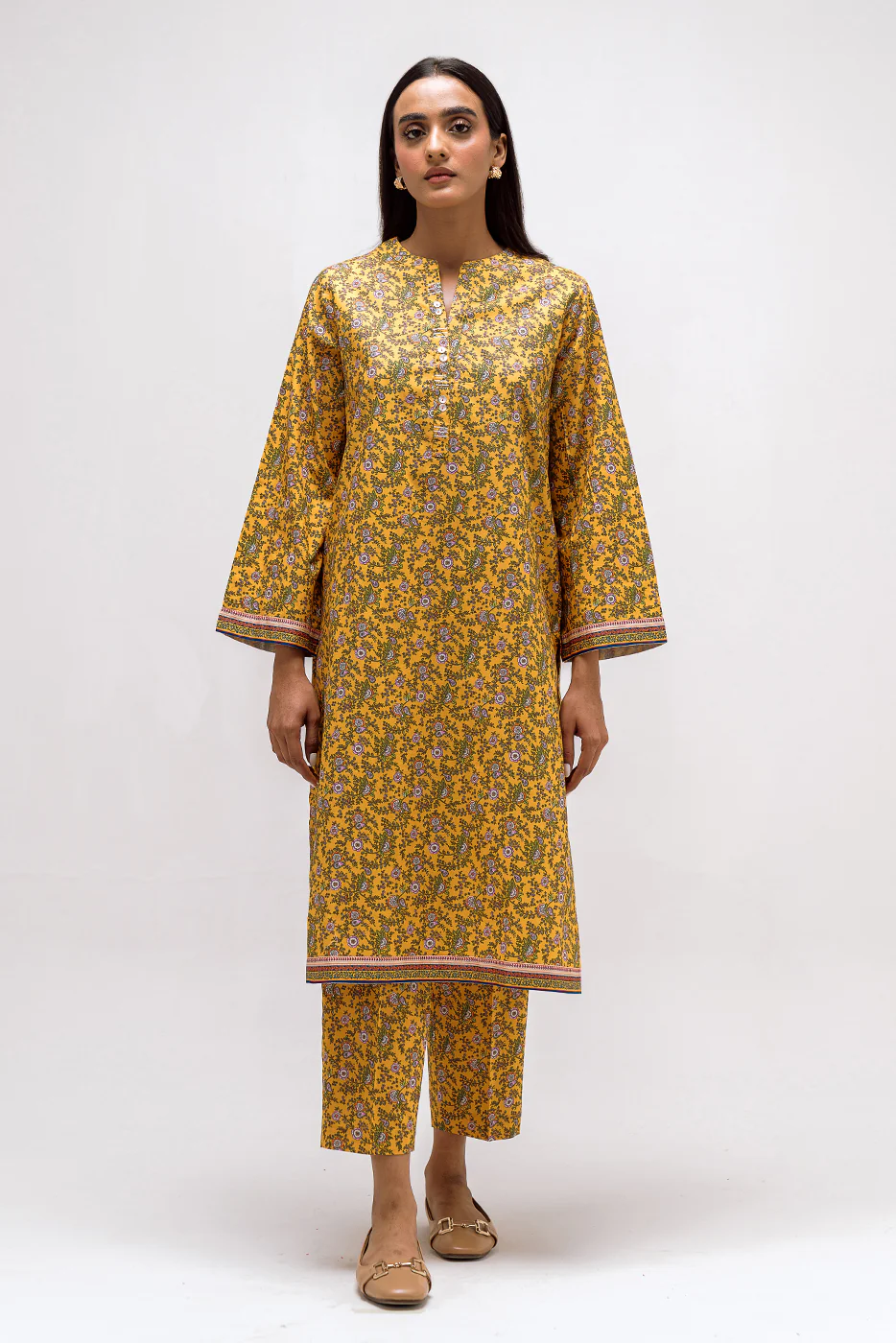 PRINTED CAMBRIC SHIRT (PRET) - Image 2