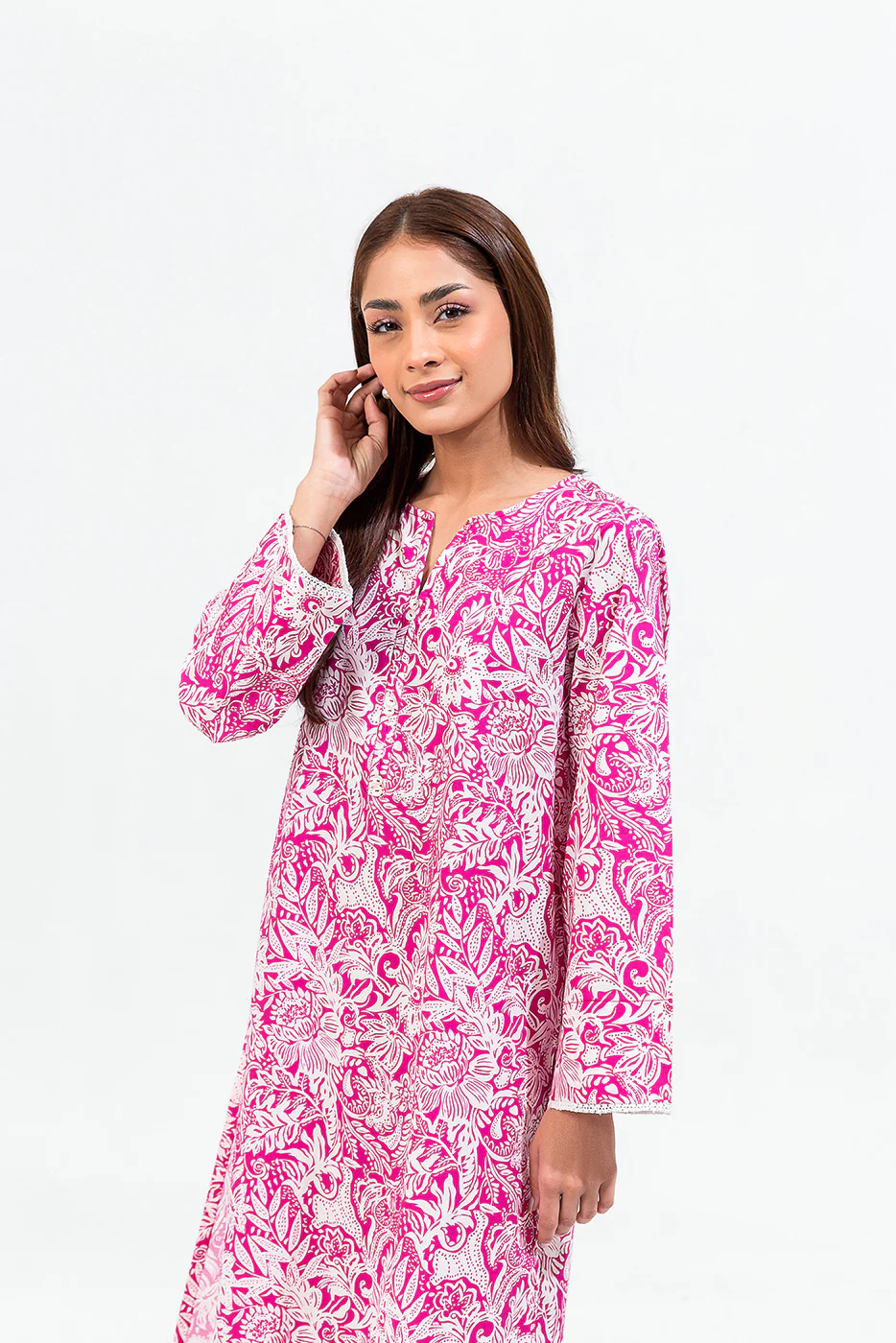 PRINTED CAMBRIC SHIRT (PRET) - Image 3
