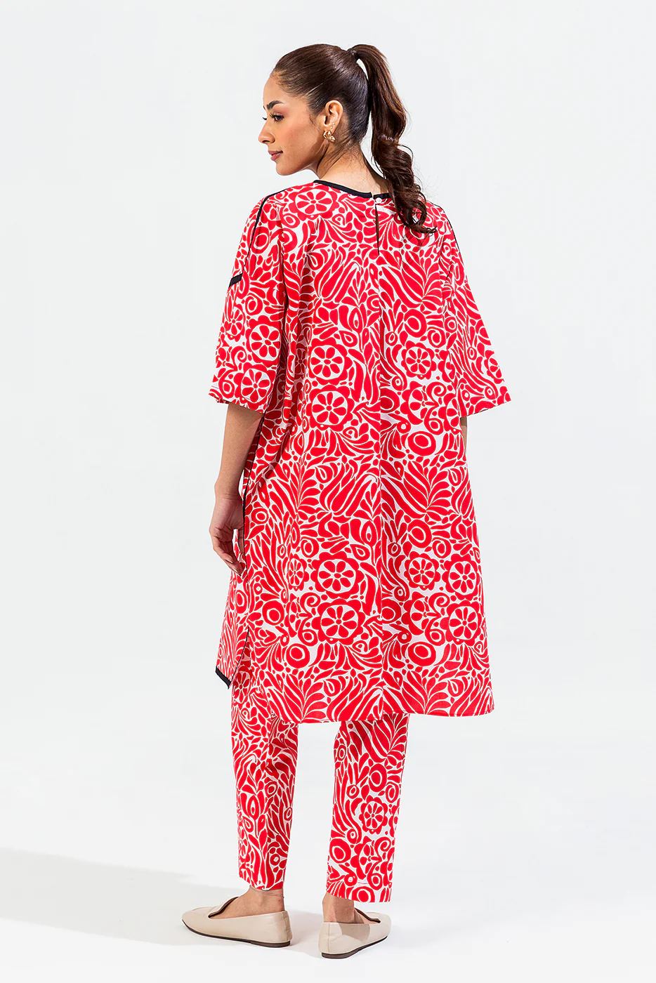 PRINTED CAMBRIC SHIRT (PRET) - Image 5