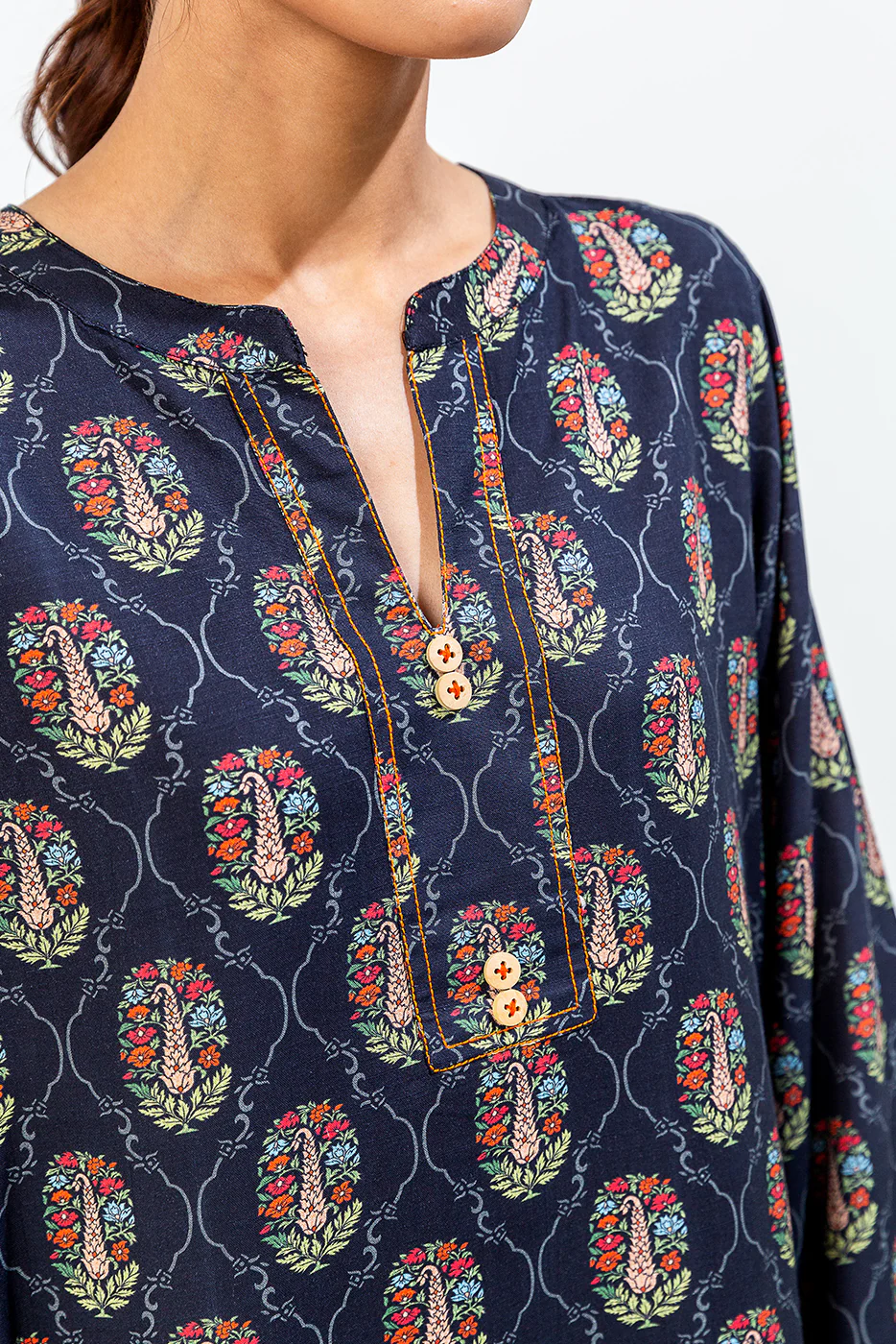 PRINTED VISCOSE SHIRT (PRET) - Image 4