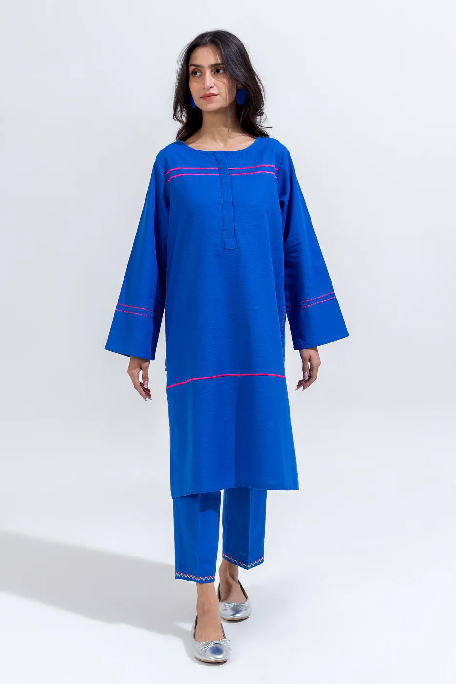 2 PIECE EMBROIDERED KHADDAR SUIT (PRET) - Image 2