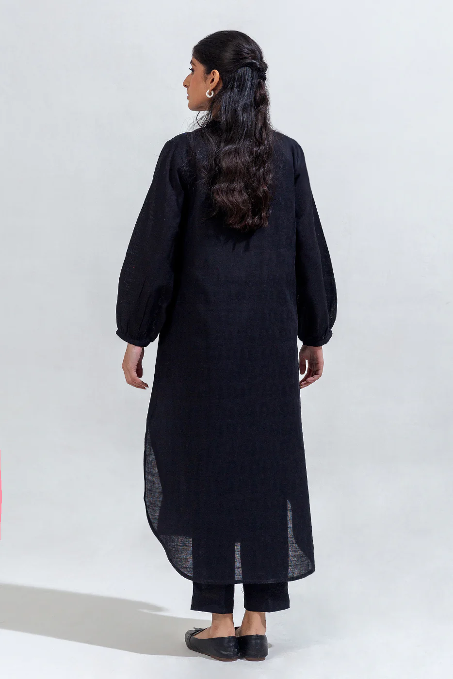 2 PIECE EMBROIDERED KHADDAR JACQUARD SUIT (PRET) - Image 3