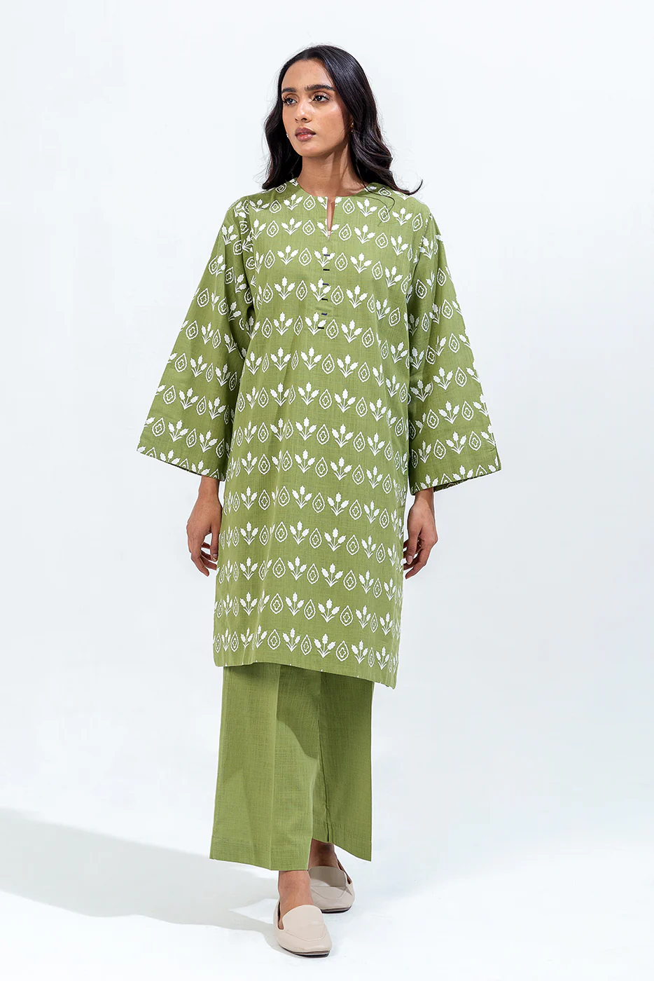 2 PIECE BASIC TWO WAY SLUB SUIT (PRET) - Image 2