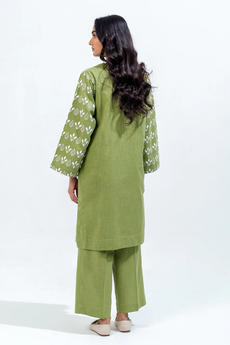 2 PIECE BASIC TWO WAY SLUB SUIT (PRET) - Image 3