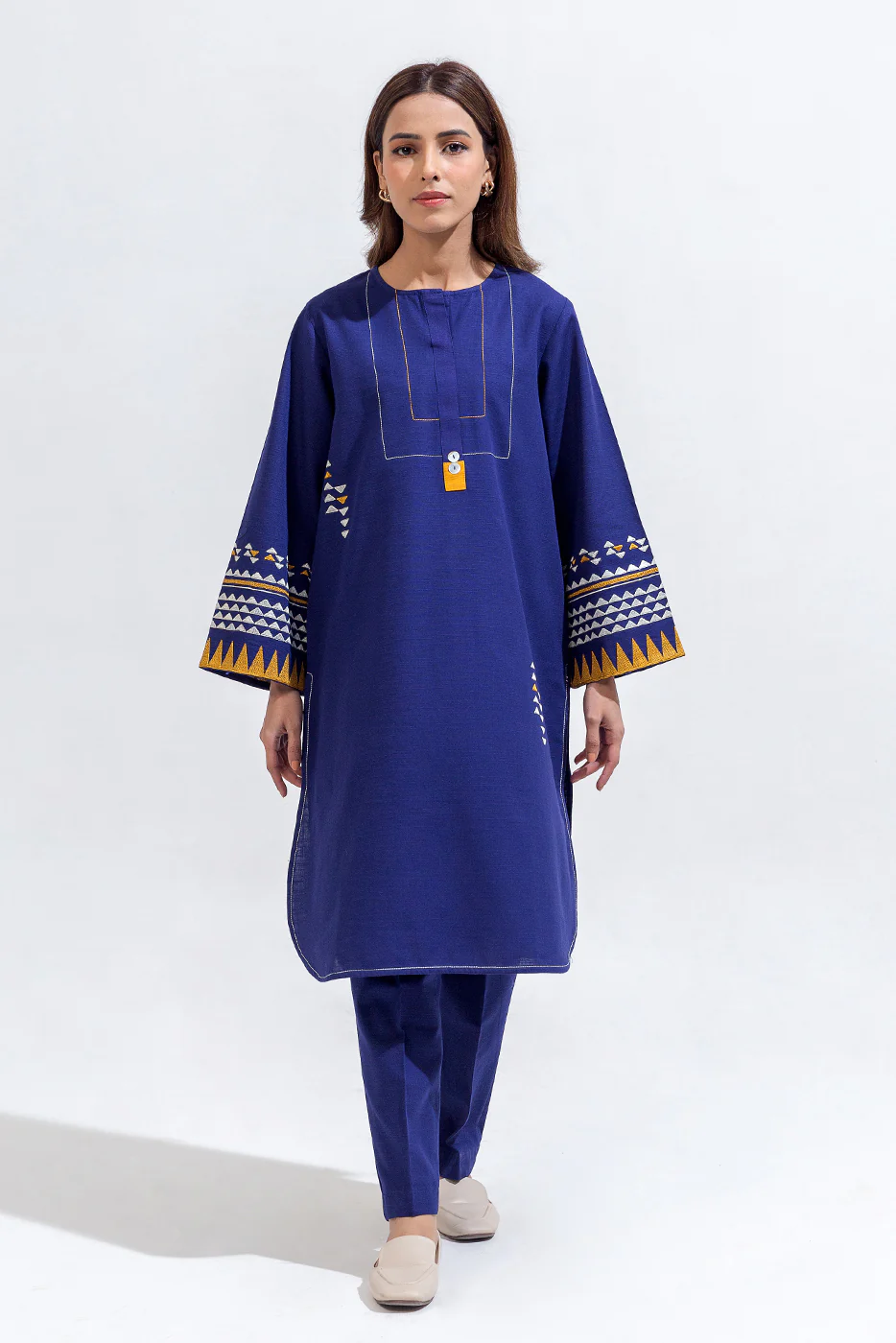 2 PIECE EMBROIDERED KHADDAR SUIT (PRET) - Image 2