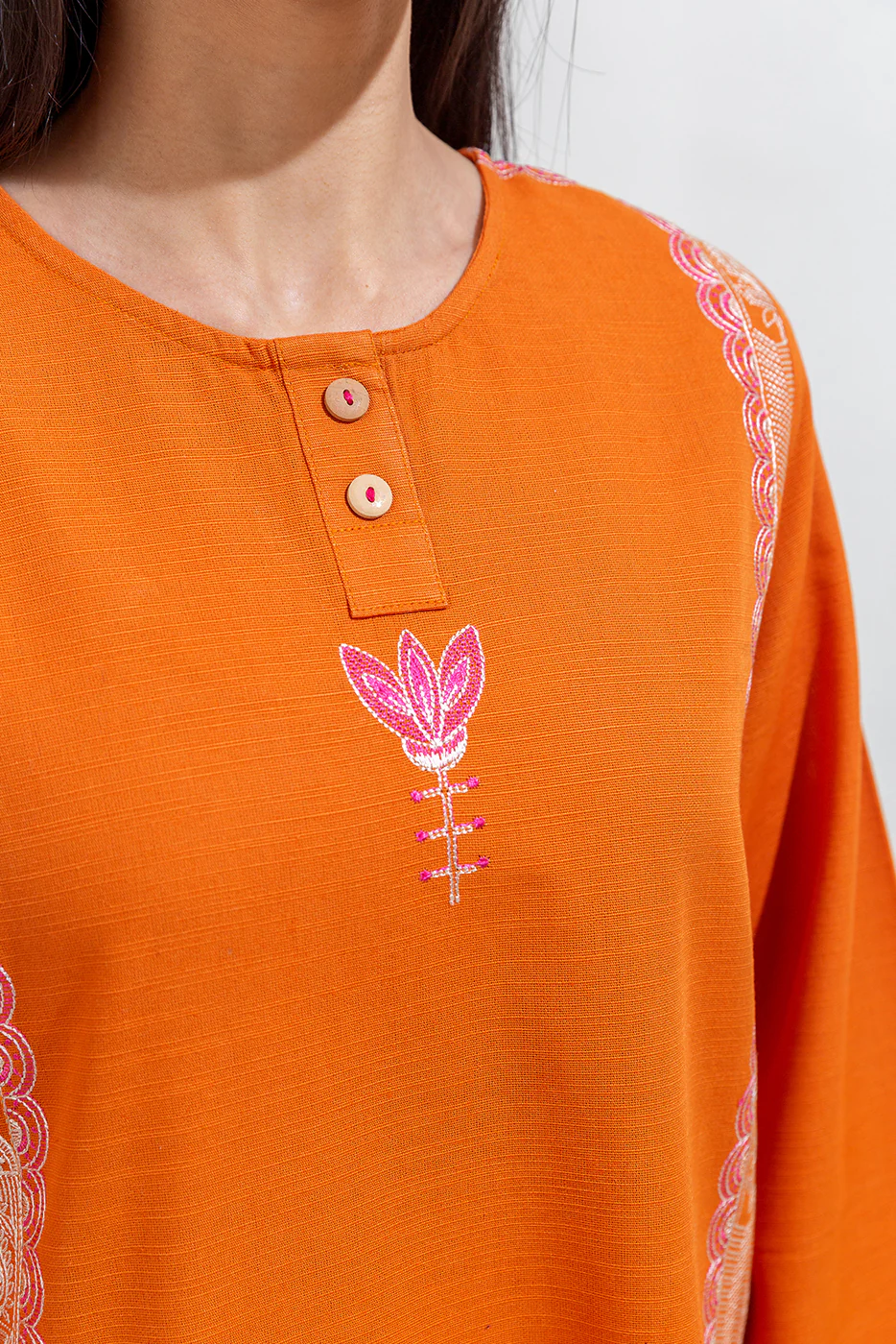 2 PIECE EMBROIDERED KHADDAR SUIT (PRET) - Image 5