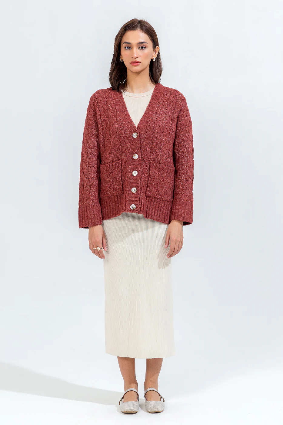 CABLE KNIT CARDIGAN - Image 4
