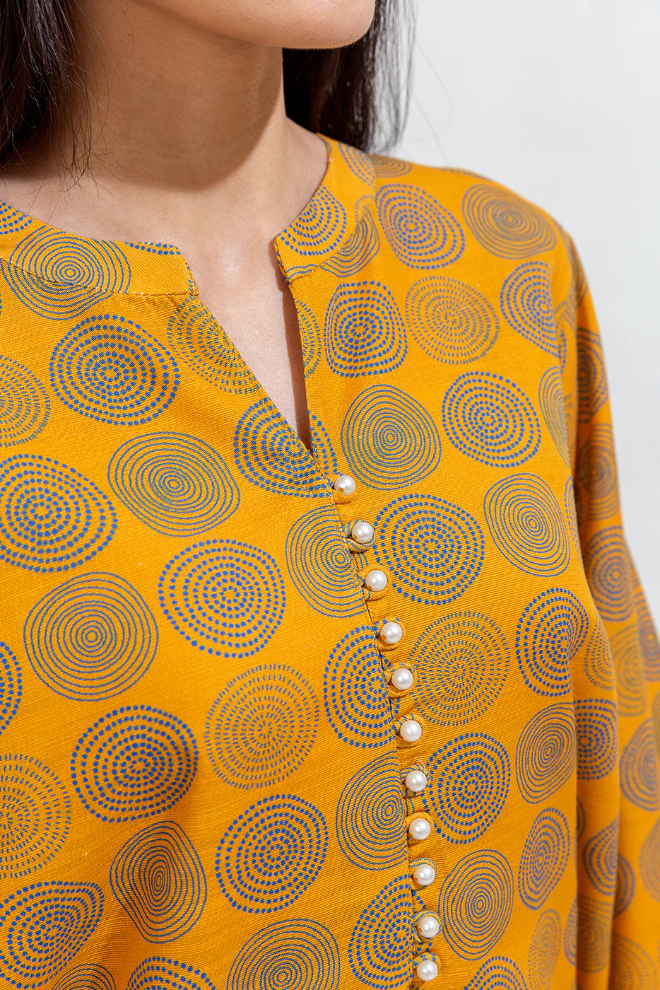 PRINTED KHADDAR SHIRT (PRET) - Image 5