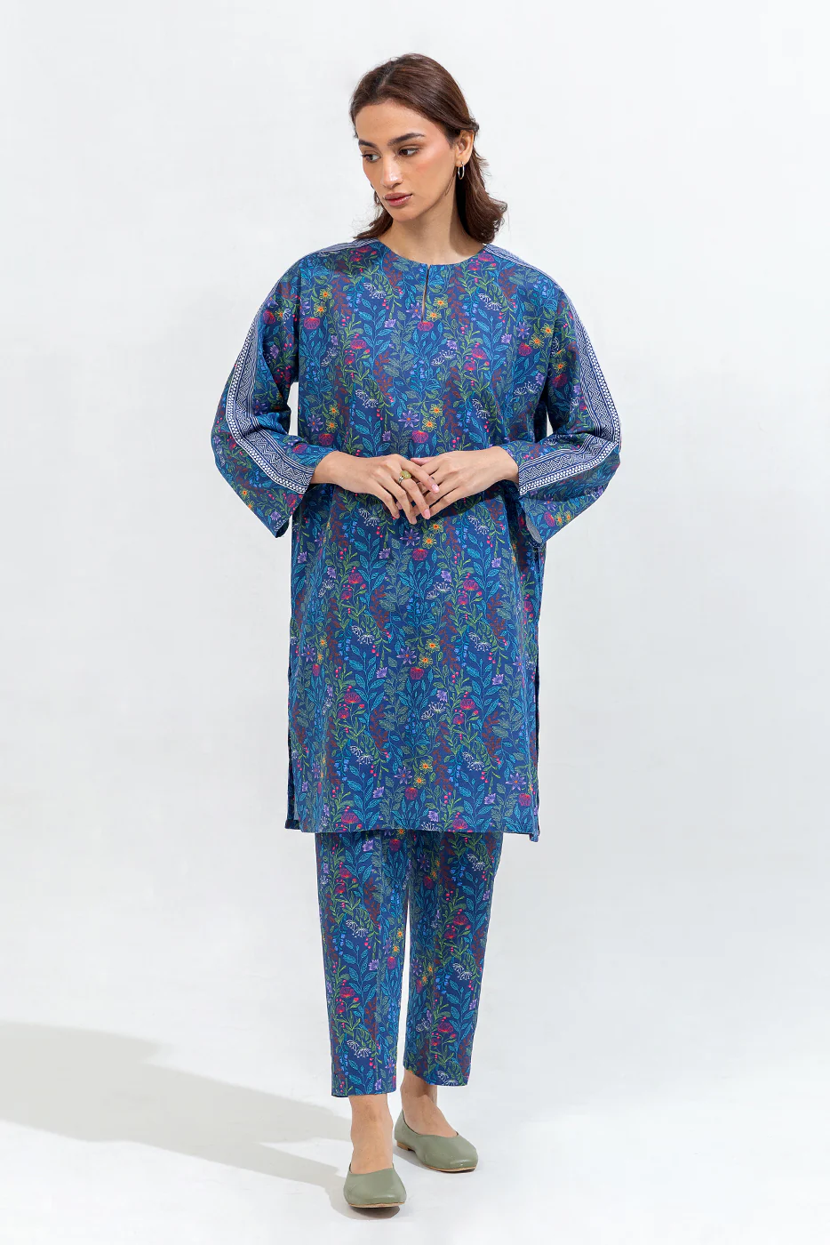 PRINTED KHADDAR SHIRT (PRET) - Image 2