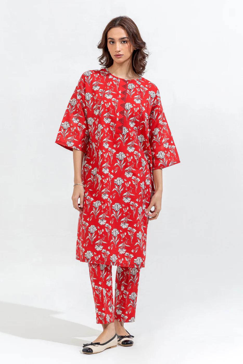 PRINTED KHADDAR SHIRT (PRET) - Image 2
