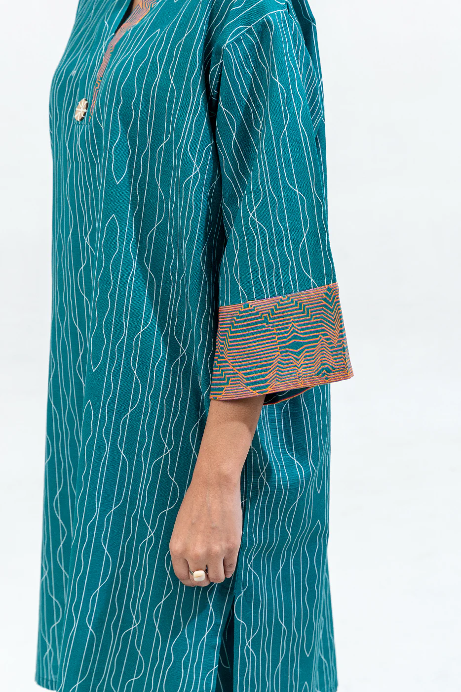 PRINTED KHADDAR SHIRT (PRET) - Image 5