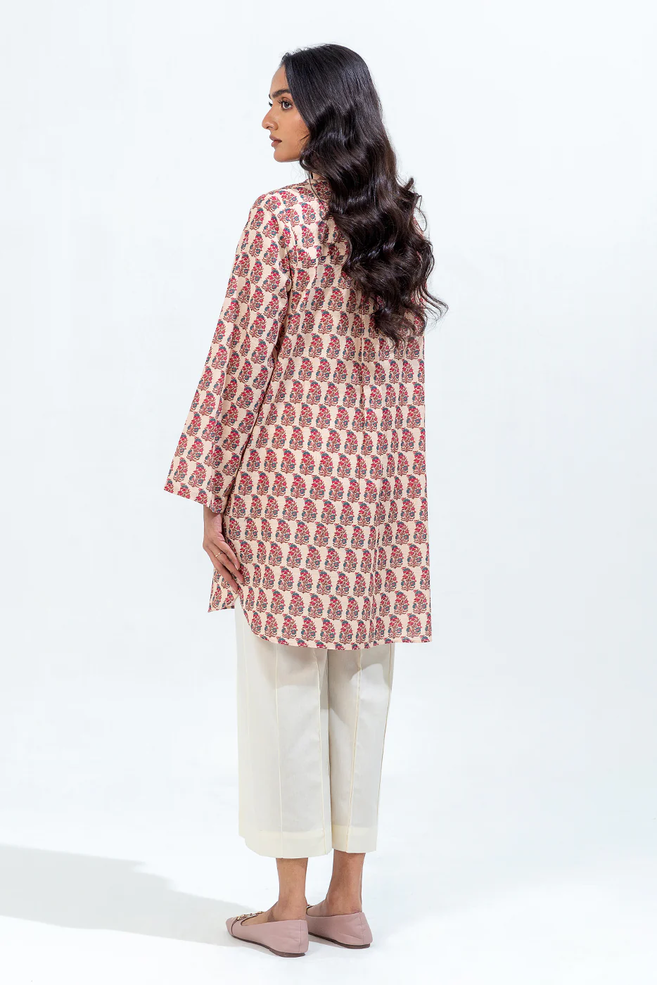 PRINTED KHADDAR SHIRT (PRET) - Image 3