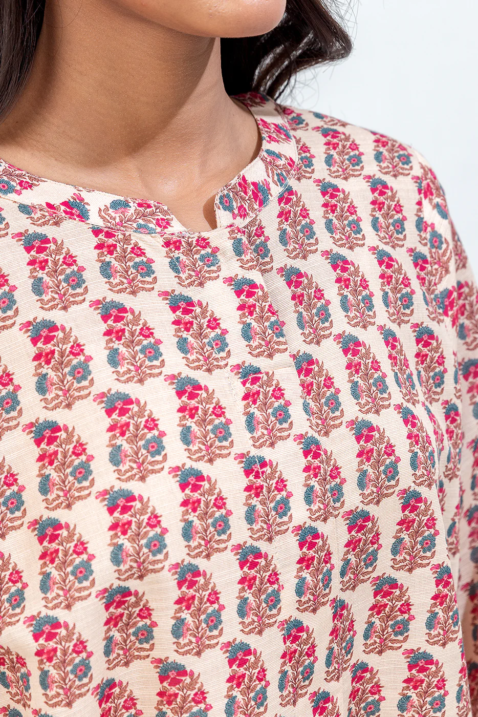 PRINTED KHADDAR SHIRT (PRET) - Image 4