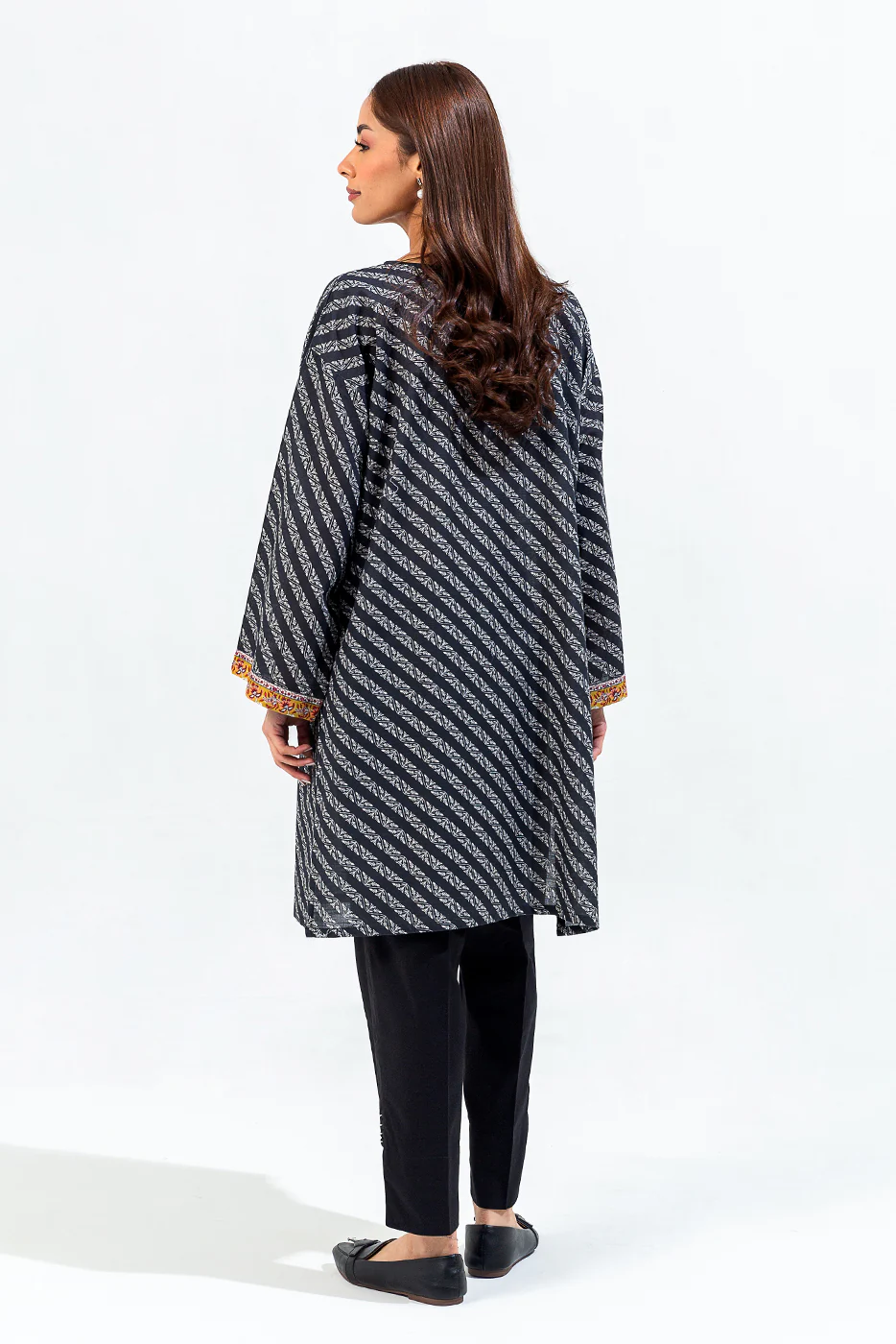 PRINTED KHADDAR SHIRT (PRET) - Image 3