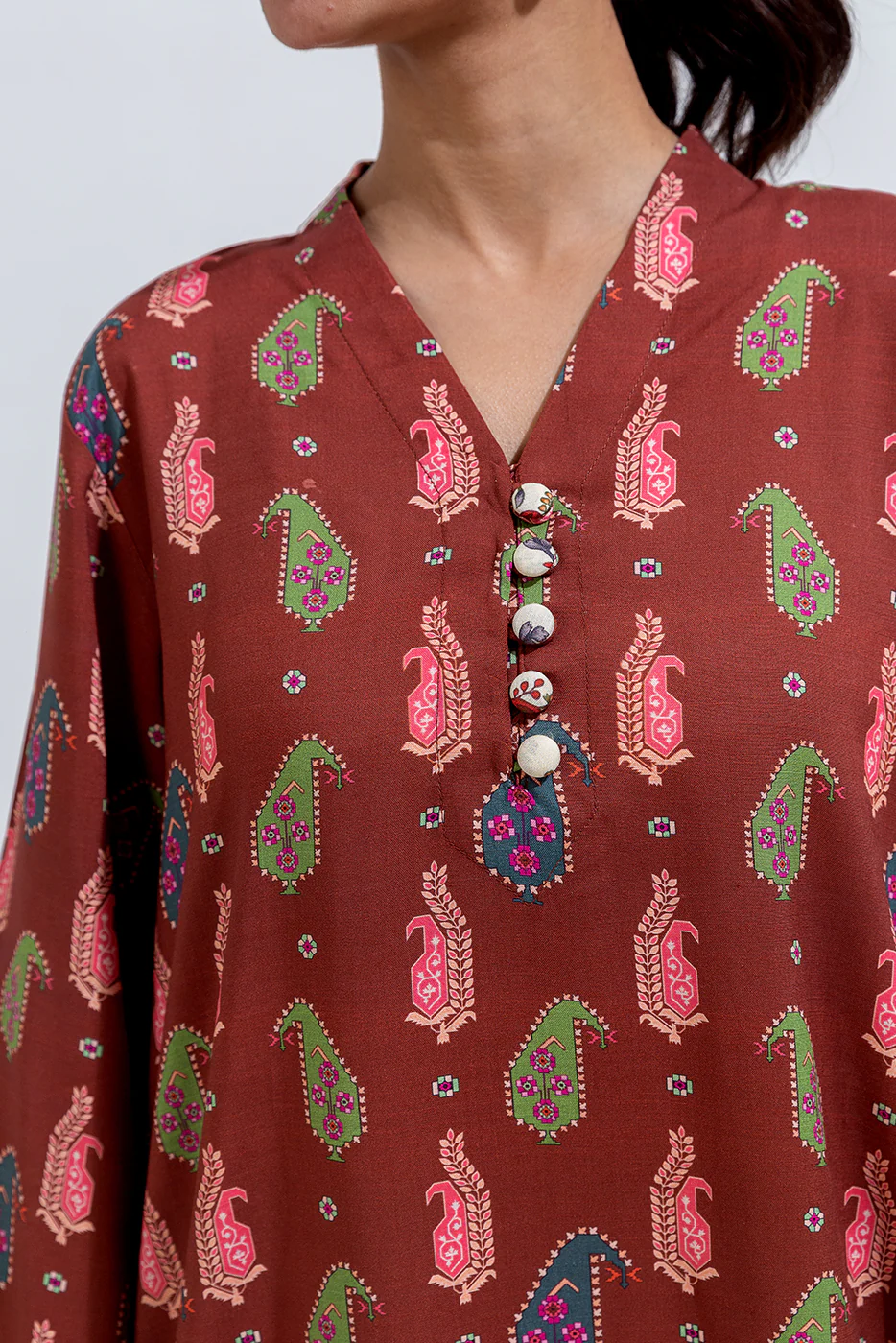 PRINTED VISCOSE SHIRT (PRET) - Image 4