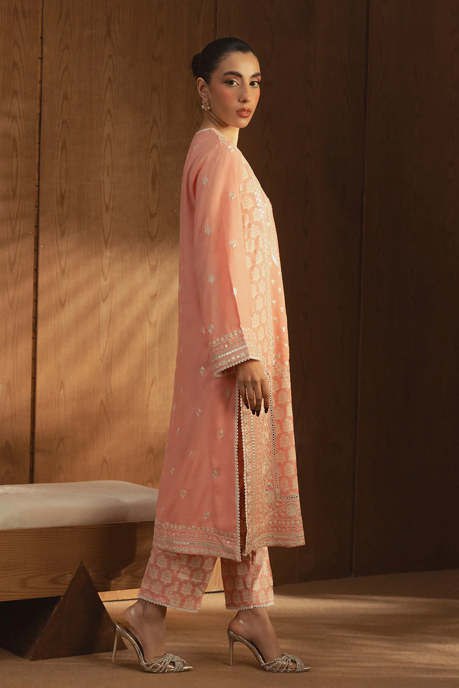 EMBROIDERED KHADDAR SHIRT (LUXURY PRET) - Image 7
