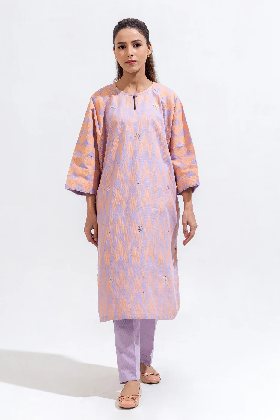 2 PIECE PRINTED KHADDAR SUIT (PRET) - Image 3